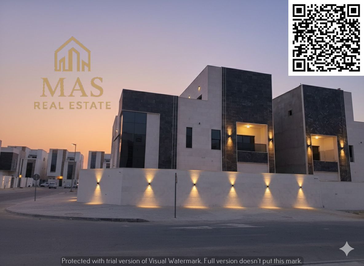 A luxurious, detached corner villa on two streets with a modern design for rent and spacious areas, located in one of the best and quietest areas to g