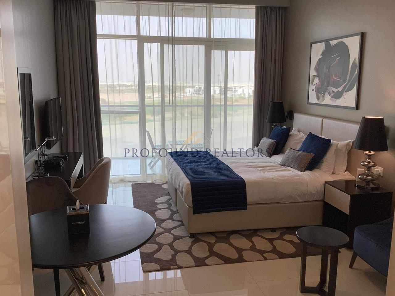 Rented I Furnished Studio I Golf View I Balcony