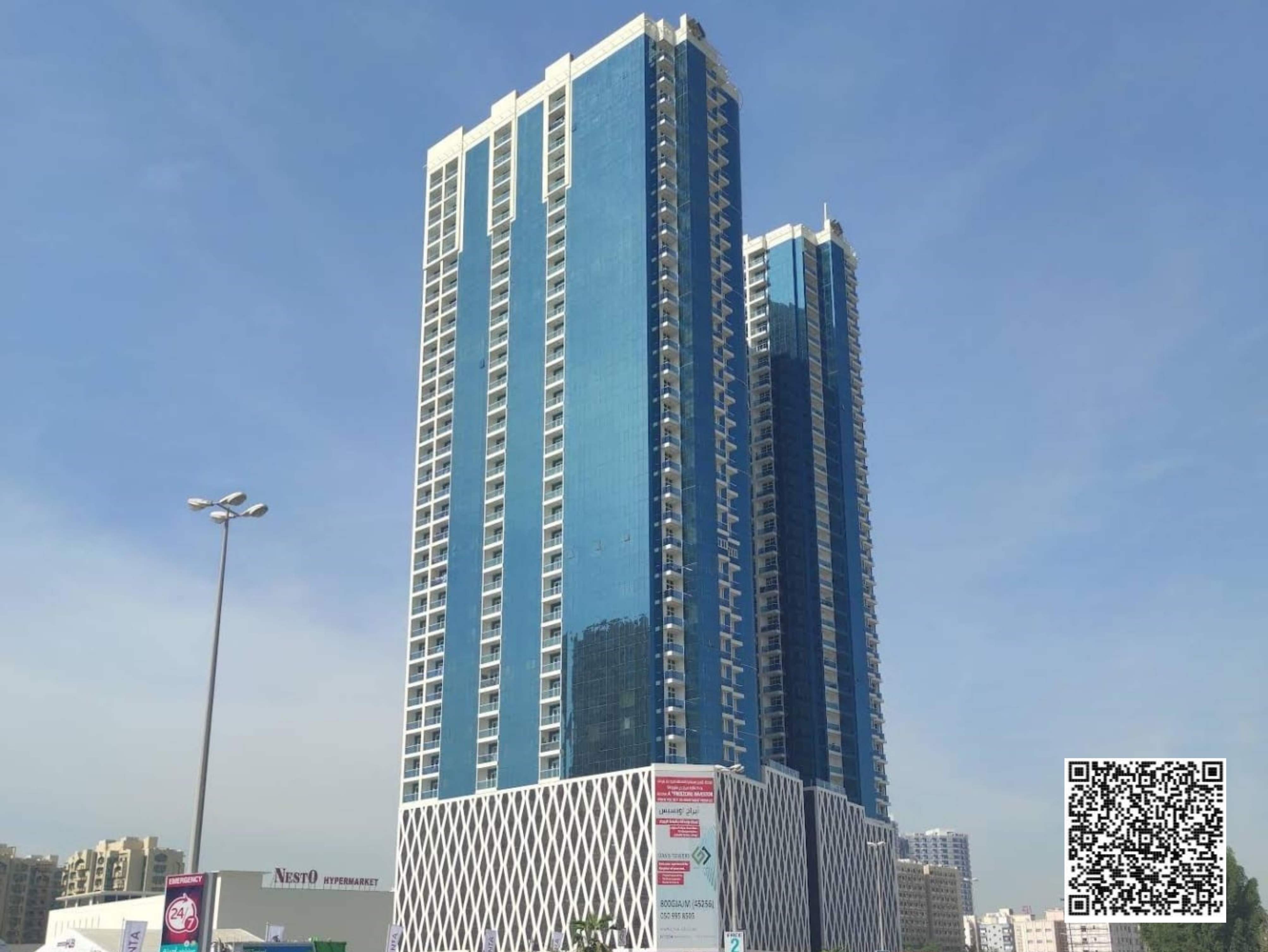 UNFURNISHED 2BHK + Maid Room | Oasis Tower 2 | 1700 Sqft | Attached to Nesto | | Luxury Living | 55,000 AED Yearly | Vacant & Clean Unit