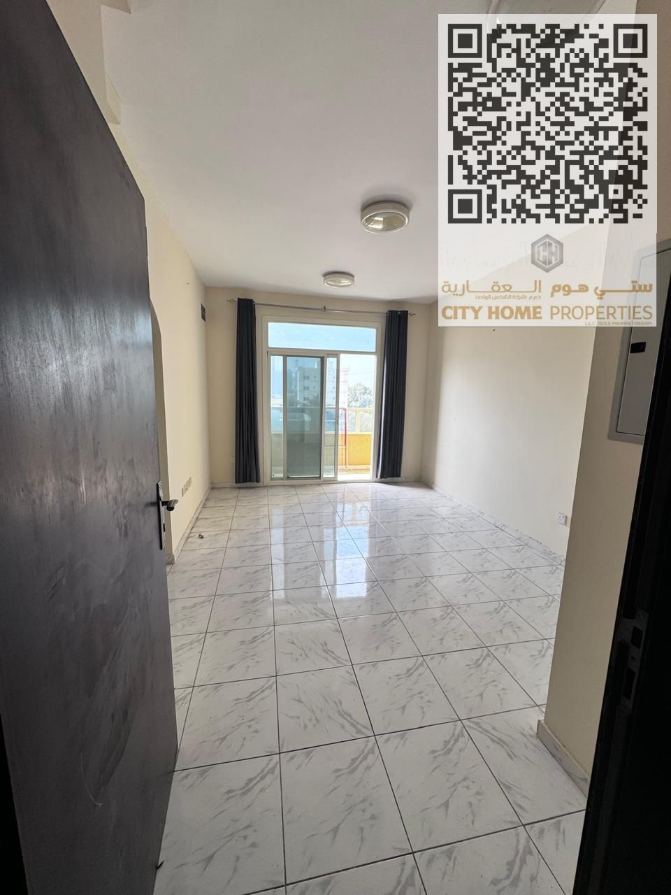 Modern 1BHK Apartment with Central AC and Balcony