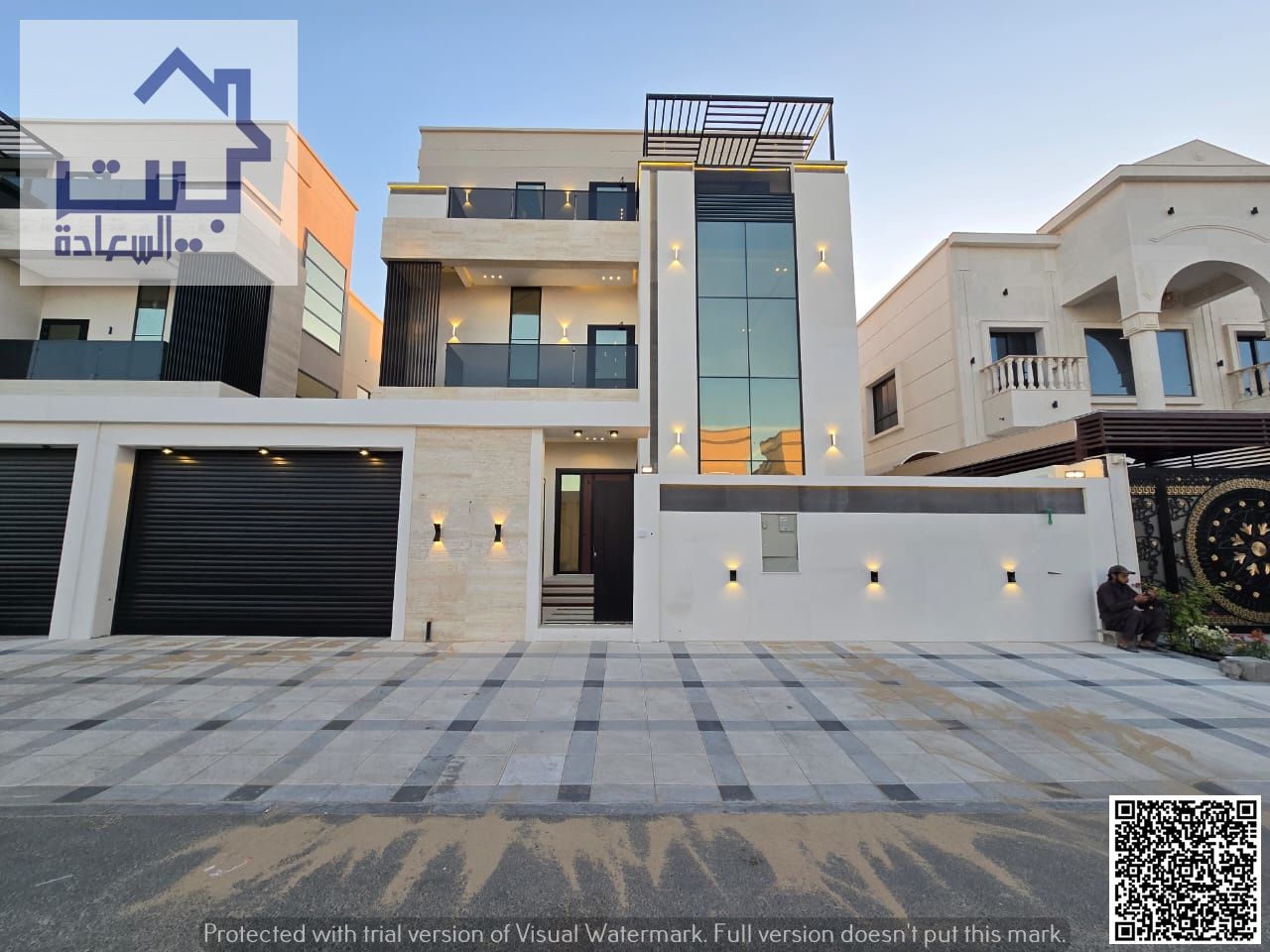 For Rent: Modern villa in upscale Al Bahia, private pool, first occupancy, ready to move in, prime location 1 min from MBZ Road
