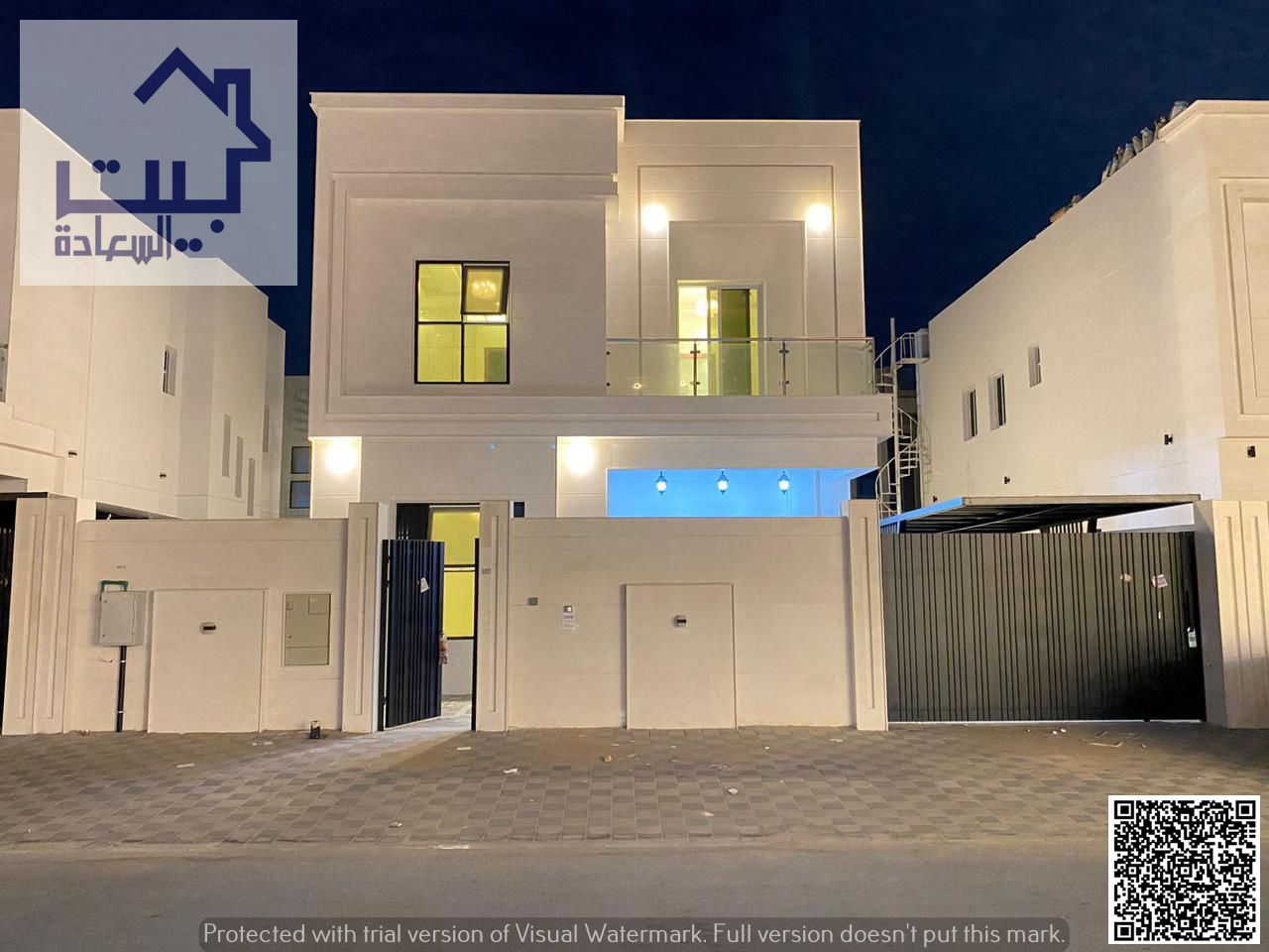 For Rent: Modern detached villa in Al Zahia, first occupancy, prime main street location, spacious layout, stunning design, great price.