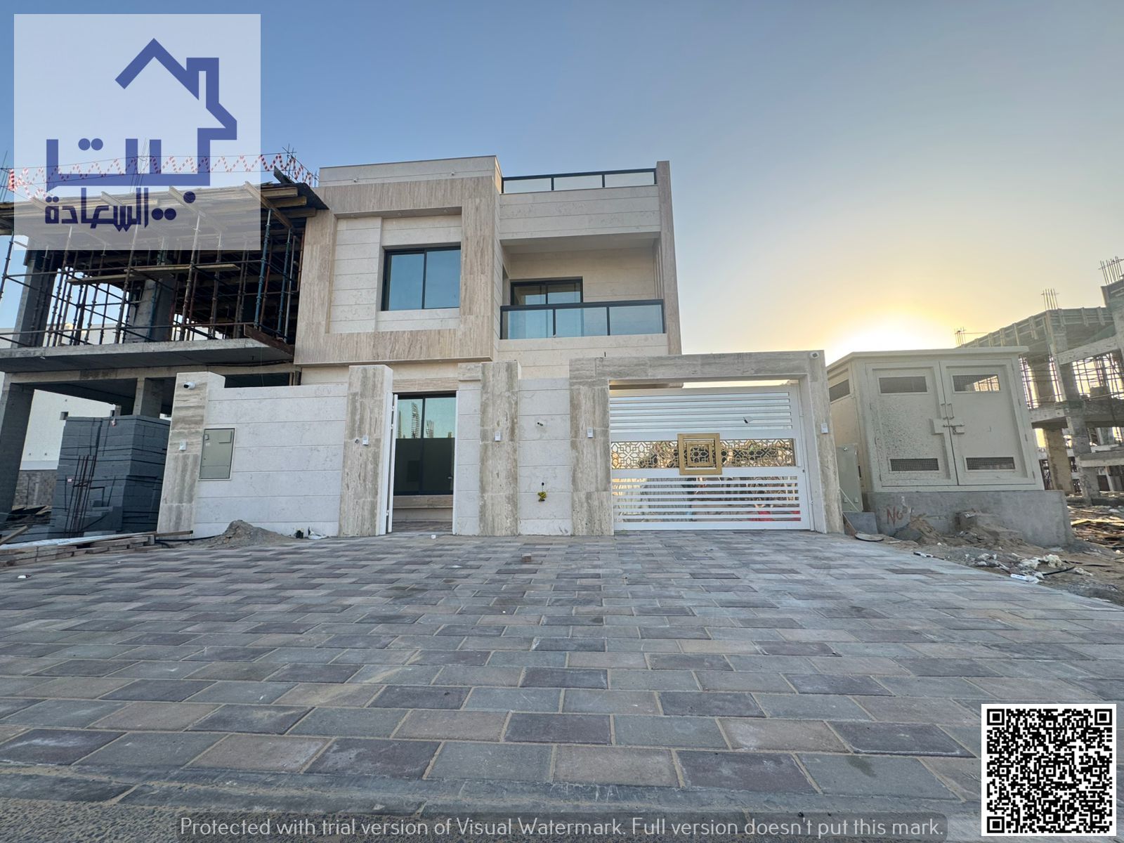 For Rent: Modern detached villa in Al Bahia, first occupancy, prime main street location, spacious layout, stunning design, attractive price