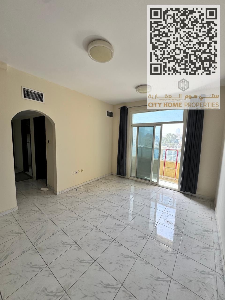 AED 26,000 per year – 1 Bedroom Apartment with Living Room in Al Bustan, Near the Port