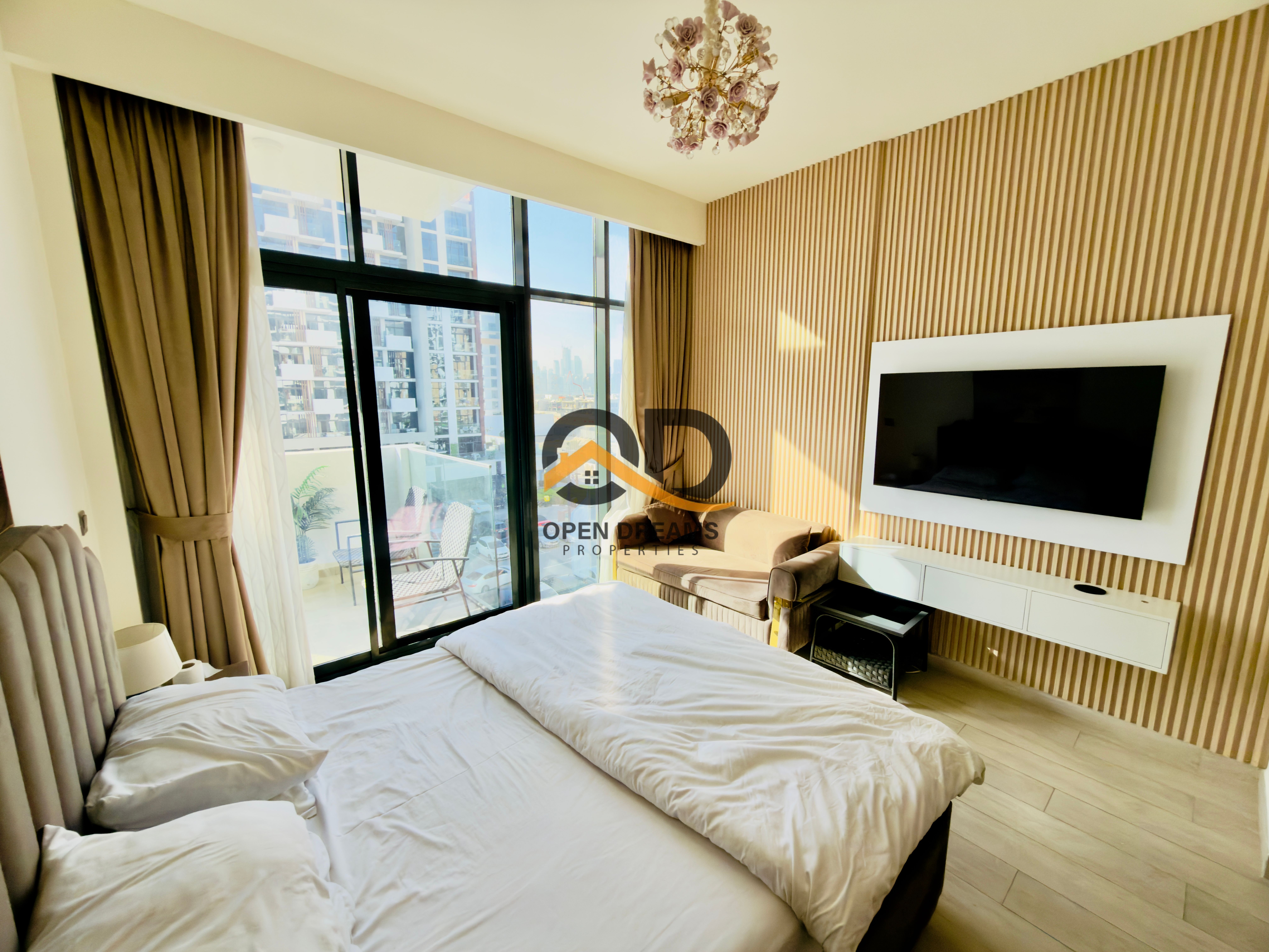 Exclusive Fully Furnished Studio | Full Skyline & Burj Khalifa View | Chiller Free