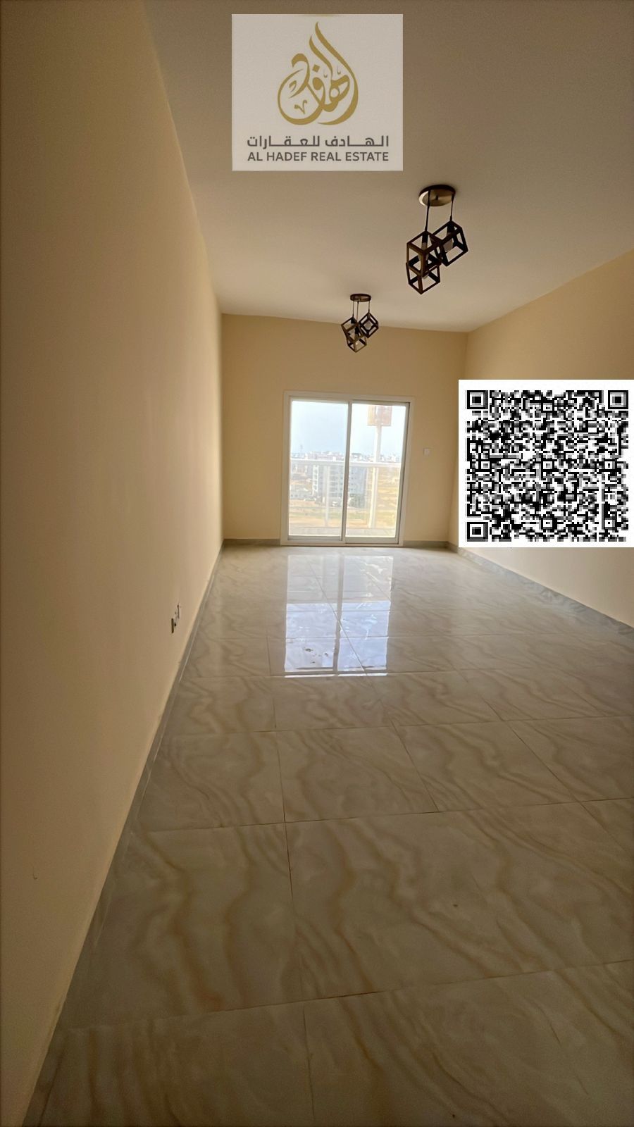 First Resident Building in Al Jurf 3: One-bedroom apartment with a living room, two bathrooms, and a balcony. Excellent layout. Annual price: 35,000.