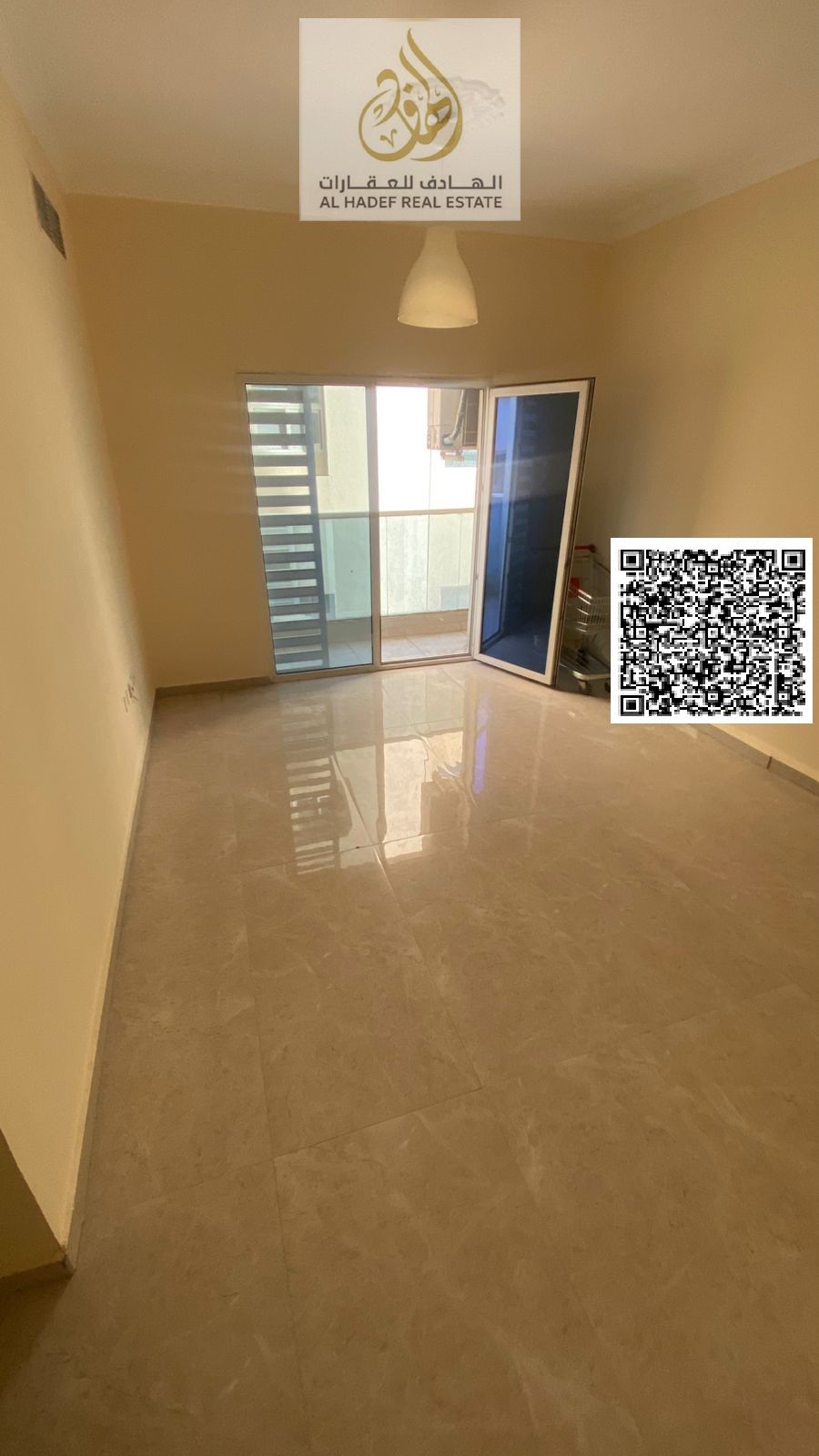 One-bedroom apartment for annual rent in Al-Jarf 2, next to the National School, close to the court, traffic department, and university. Two bathrooms