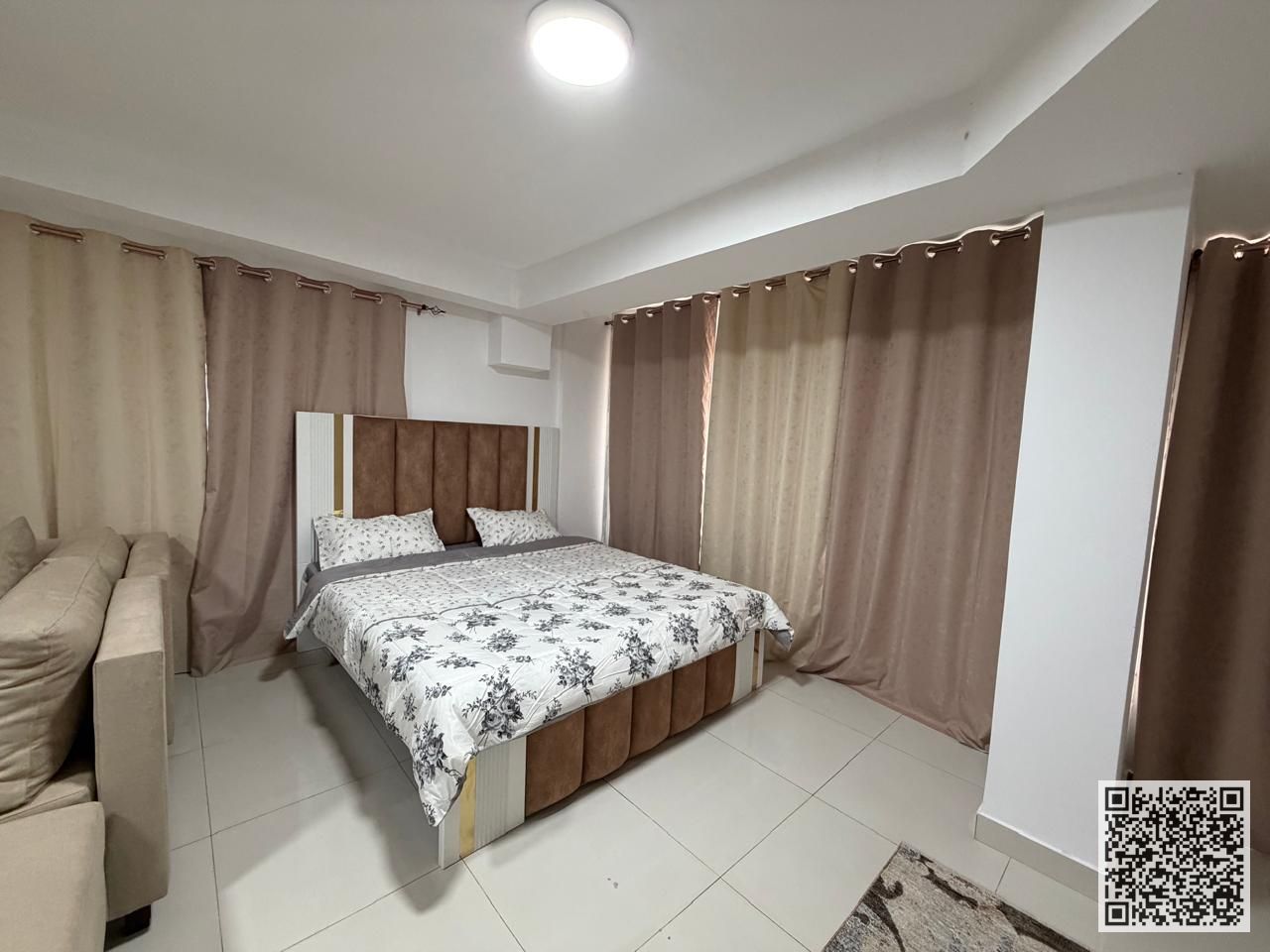 Furnished semi-detached studio apartment with hotel-style furniture for monthly rent in Ajman - Al Muwaihat 2