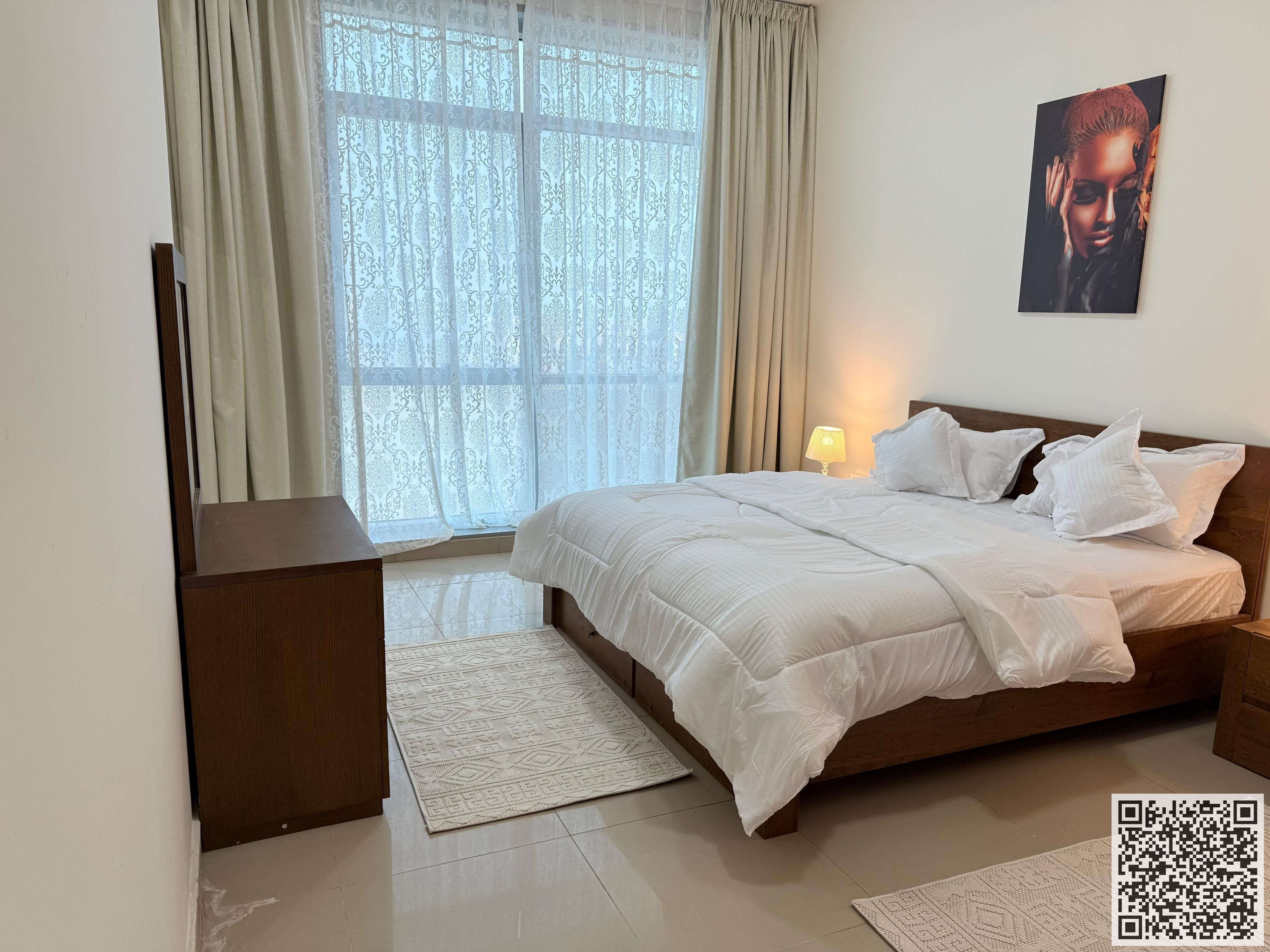 Luxury VIP Apartment One bedroom, living room, and balcony for monthly rent in Ajman - Corniche - Etihad Tower Fully furnished, at a great price!