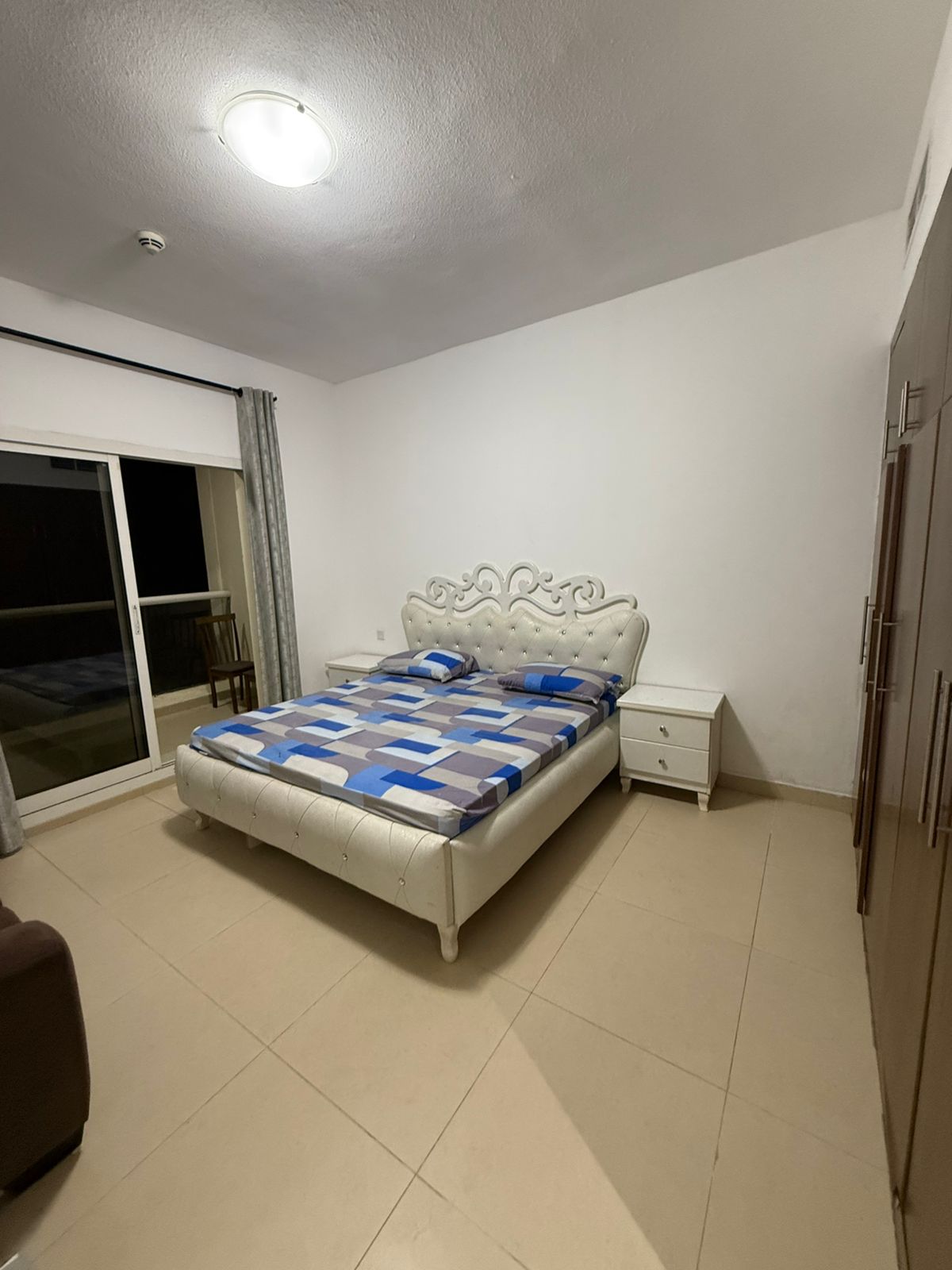 Furnished one bedroom apartment with hall brand new furniture second tenant spacious layout prime location close to Dubai exit ready to move in immedi