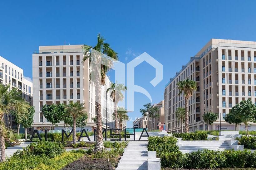 A great opportunity to own a spacious studio apartment in one of the most prestigious residential communities in Al Mamsha, offered at a hot price for