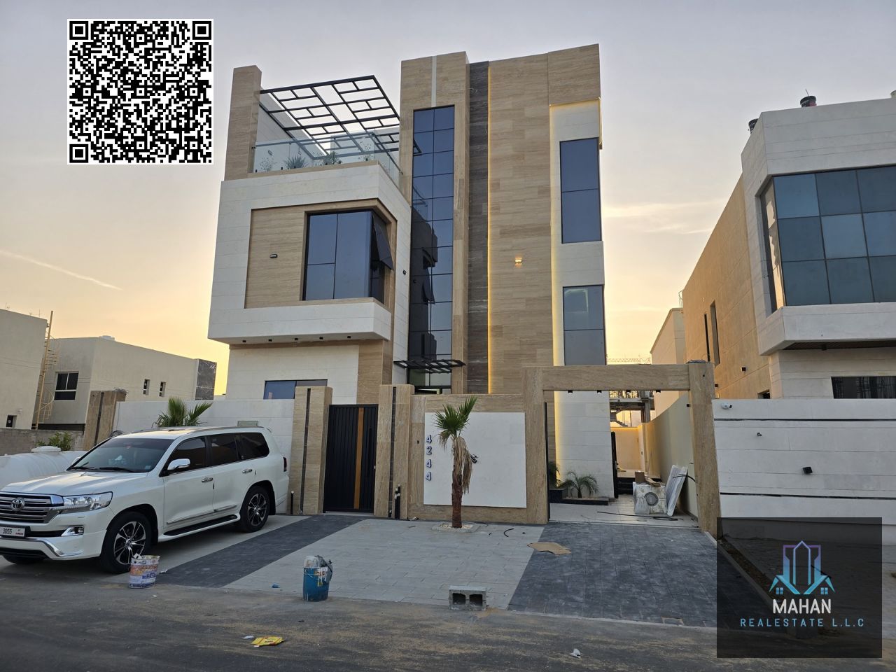 Luxury Modern 4 Bedroom Villa Including Registration, AC, Electricity & Water – Big Rooftop View – Prime Location Al Helio 2, Ajman