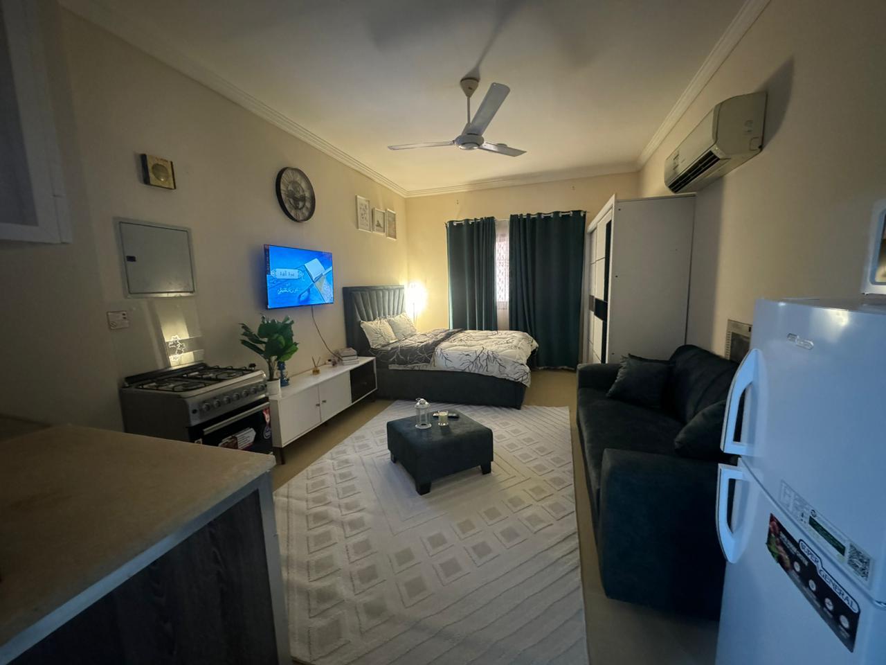 Studio in Al Rawda second tenant fully furnished with brand new furniture prime location close to services ready to move in