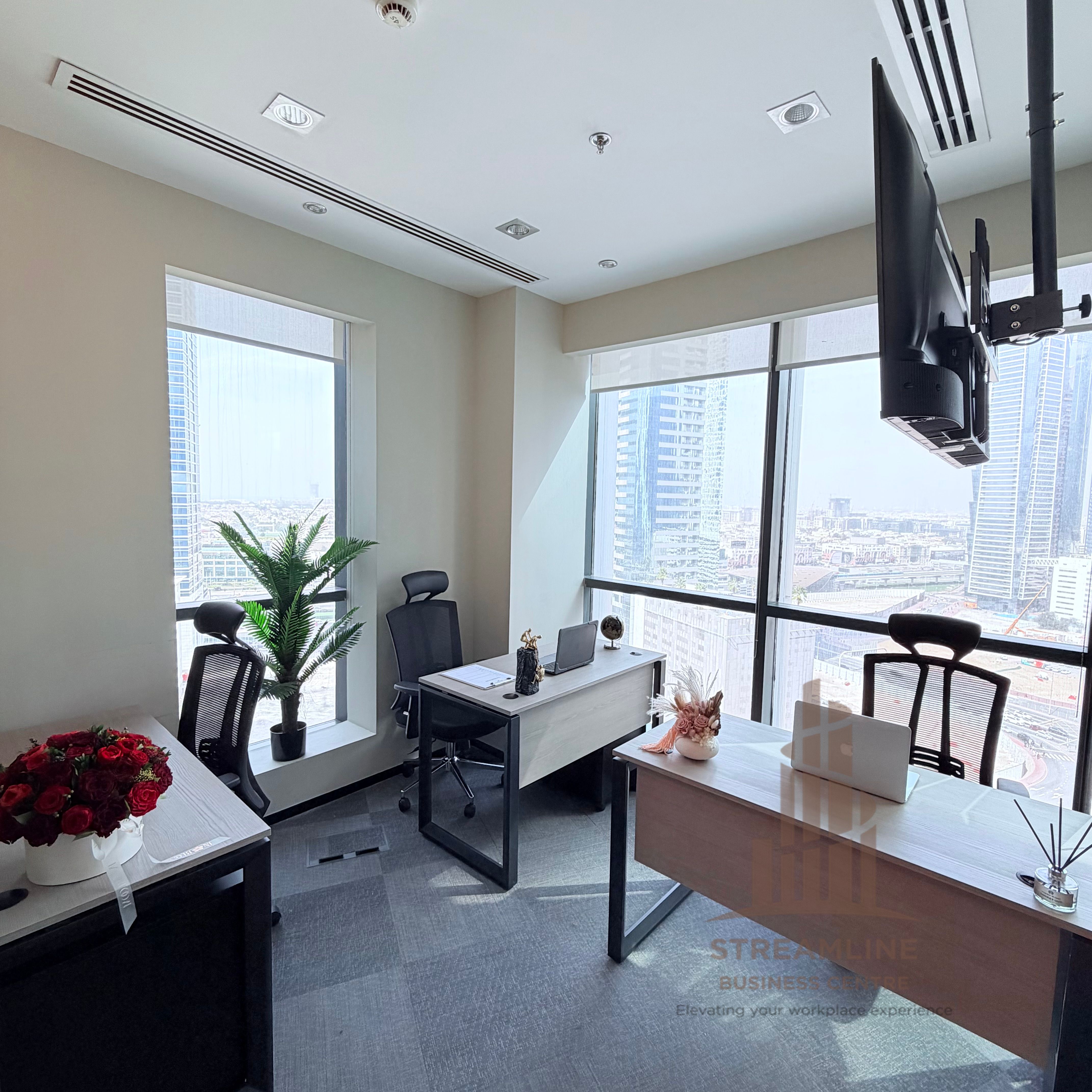 Premium Fully Furnished Office with Skyline Views | Streamline Business center
