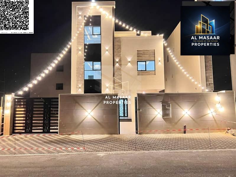 Villa for sale, including registration and ownership fees, on the main street, ready to move in, in one of Ajman's most prestigious areas. Freehold ow