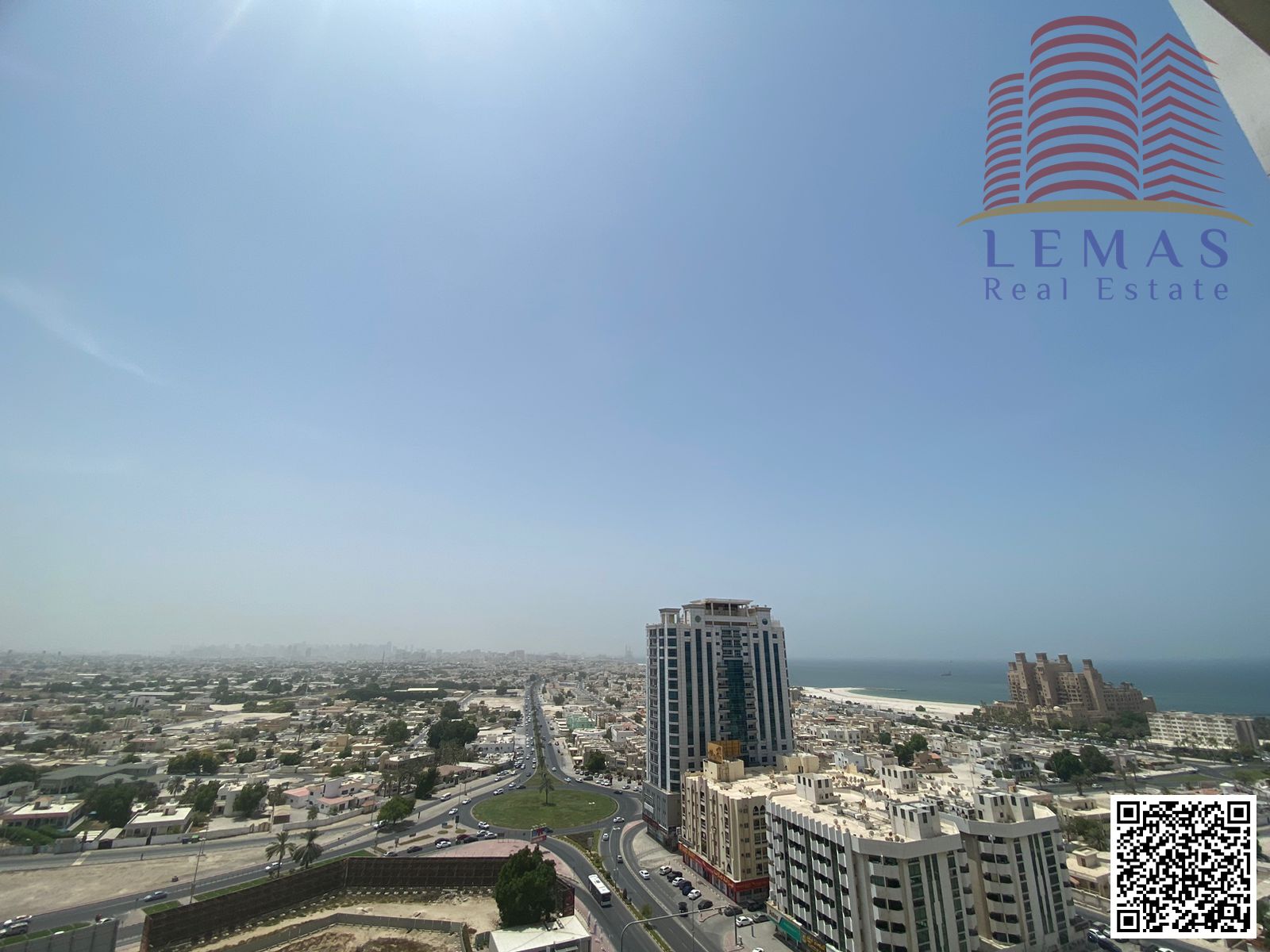 1 bhk sea view and city view open kitchen with parking for sale in Ajman one tower