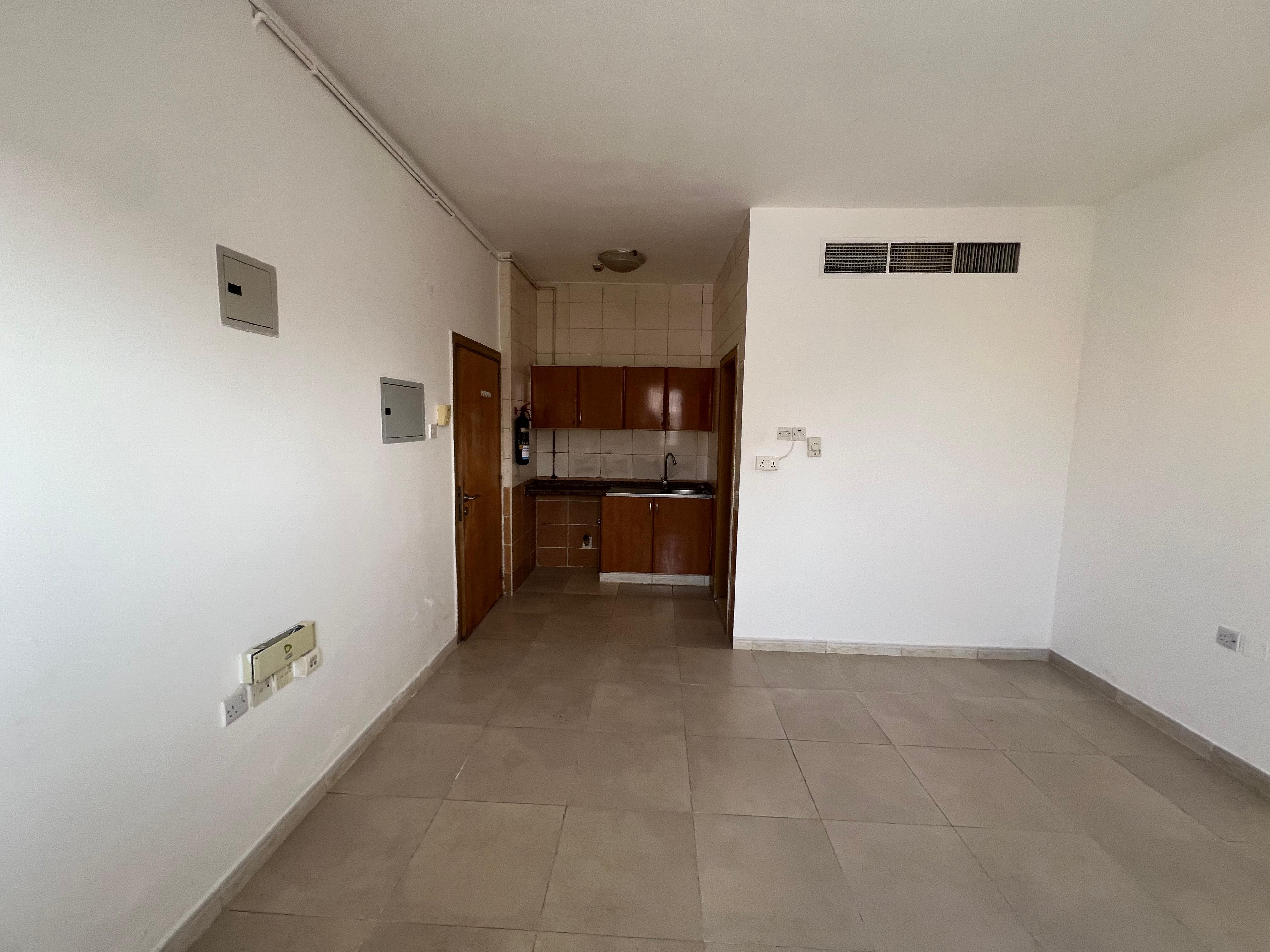 Studio with excellent size and layout in Al Majarah | Central AC | Free maintenance | Close to daily services | Prime location