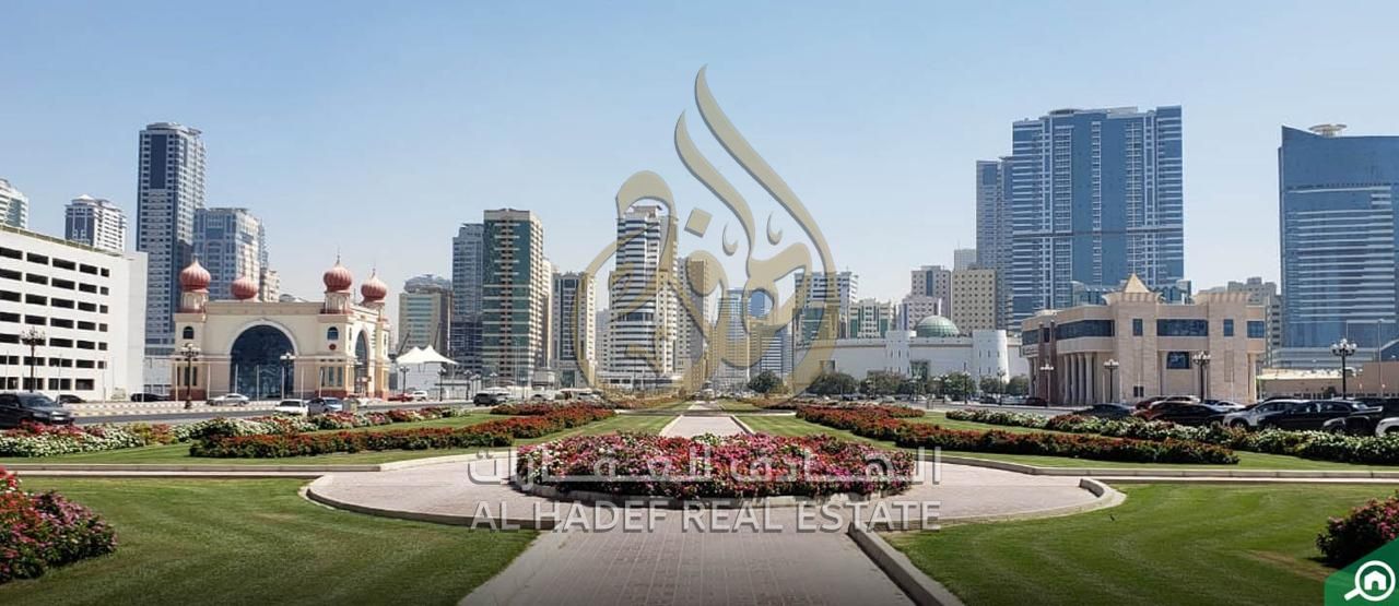 Luxury family accommodation in Al Taawun Two bedrooms and a living room for 50,000 | 4 installments | Deferred deposit