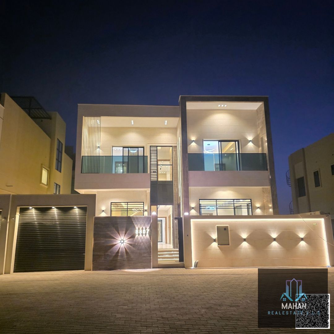 Al Zahya – 5 Bedroom Villa Built-up Area: 3,500 sq ft Plot Size: 3,014 sq ft Type: Option 1: Sikka (corner/internal road access) Option 2: With Roof Villa (rooftop access/terrace) Price: AED 1.8 Million
