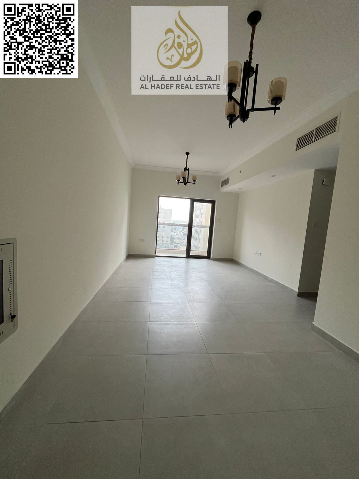 Two bedrooms and a living room, first occupancy, large area with 3 bathrooms and a gym inside the tower in Al Jurf 2