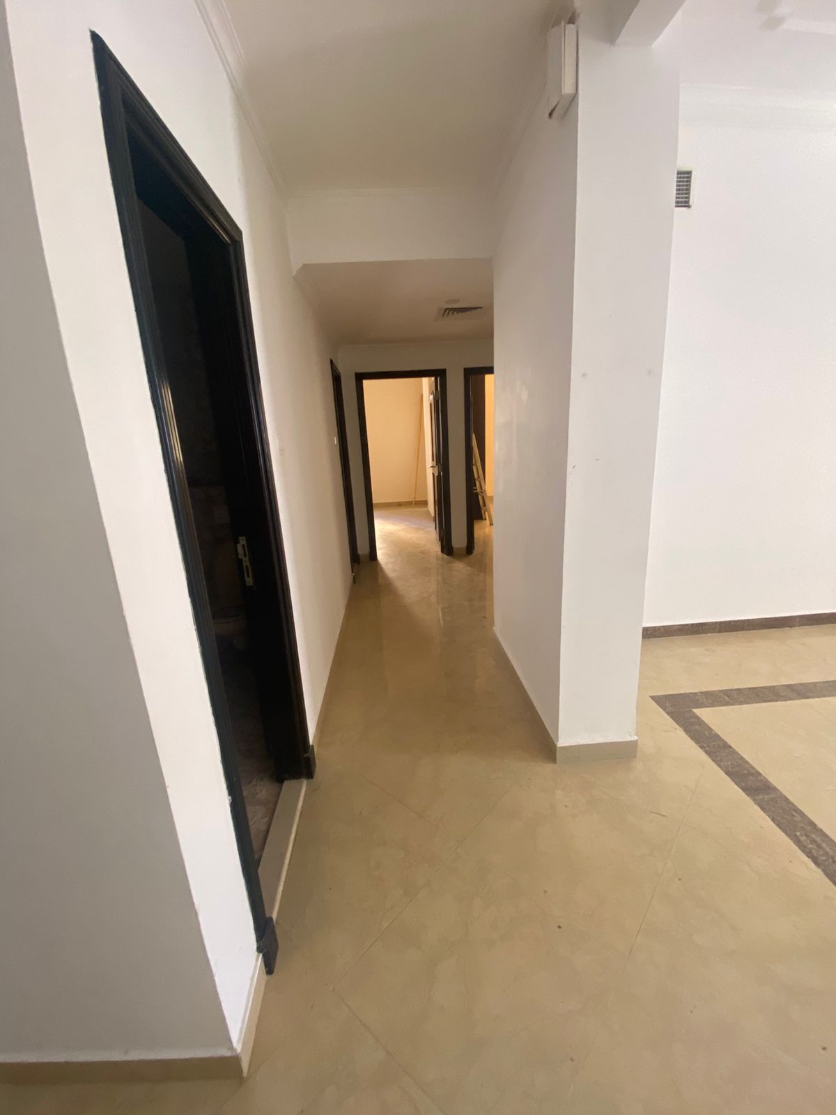 Al-Khan location Two bedrooms and a living room Kitchen with a balcony