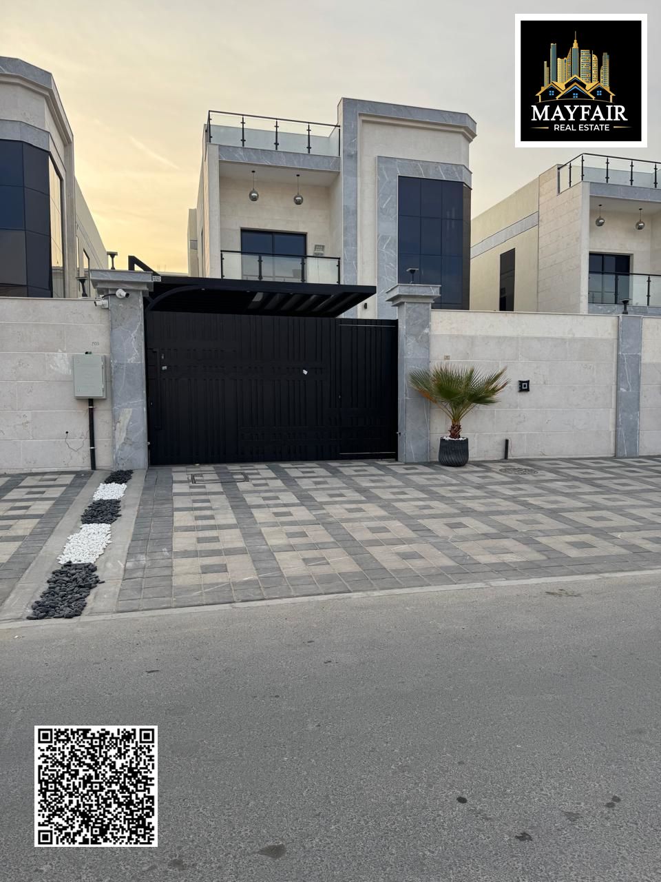 Al Rawda Villa Ajman, next to the mosque, near the Saudi German Hospital and all services.