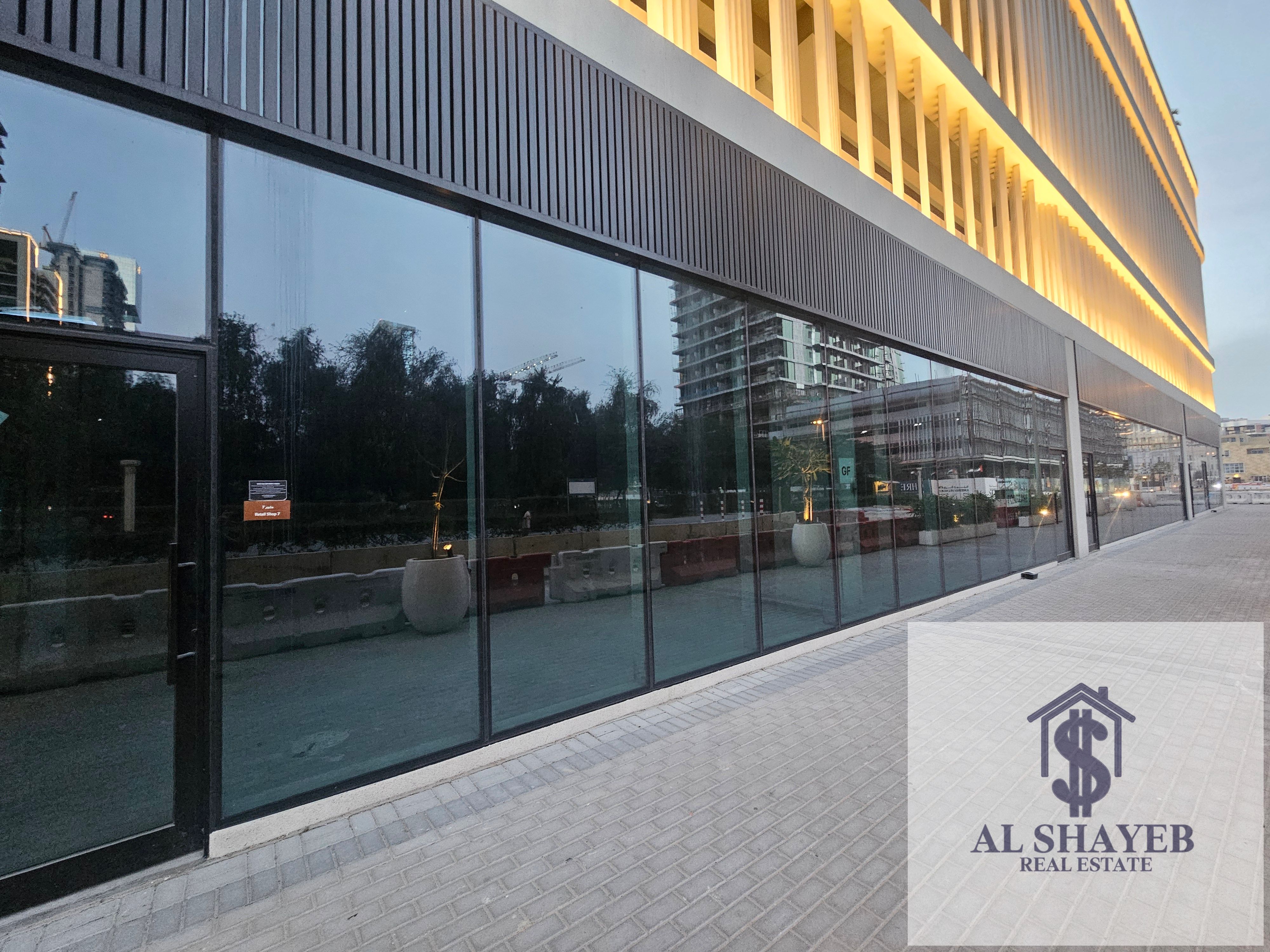 Duplex Retail Shop for Rent | Huge Space | Prime Entrance Location | Binghatti Royale