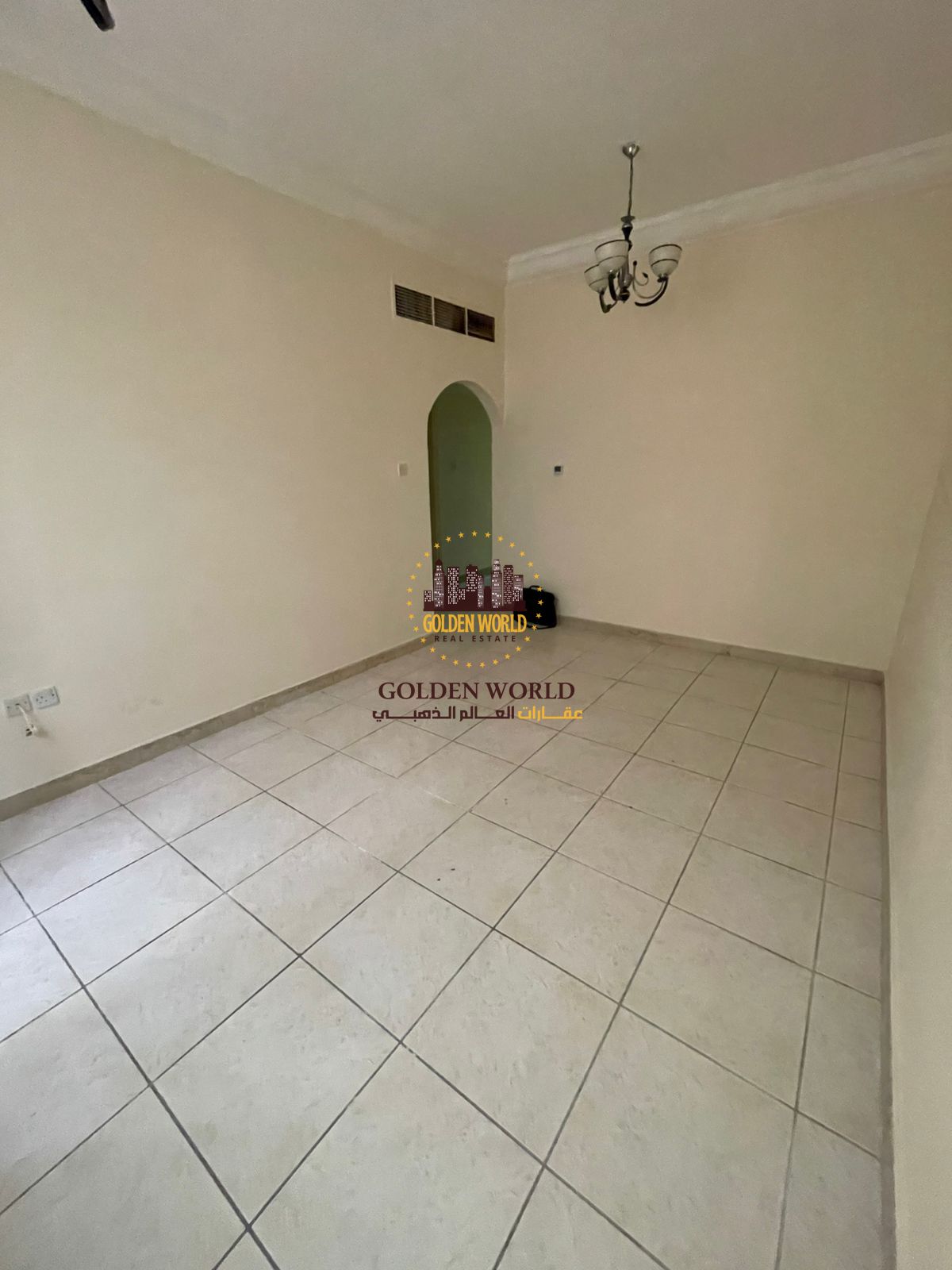2-bedroom apartment with a living room in Al Qasimia, Al Nad, Sharjah. 2 bathrooms, built-in wardrobes, enclosed view, free maintenance, 24/7 security