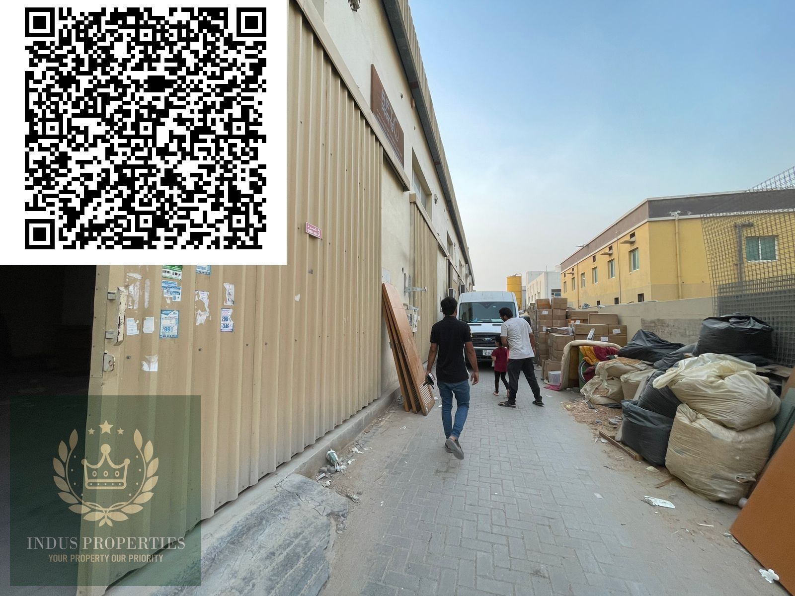 spacious wearhouse available for rent with mazzine and washroom with total size 2000sqft in al jurf industrial 2 ajman in affordable price