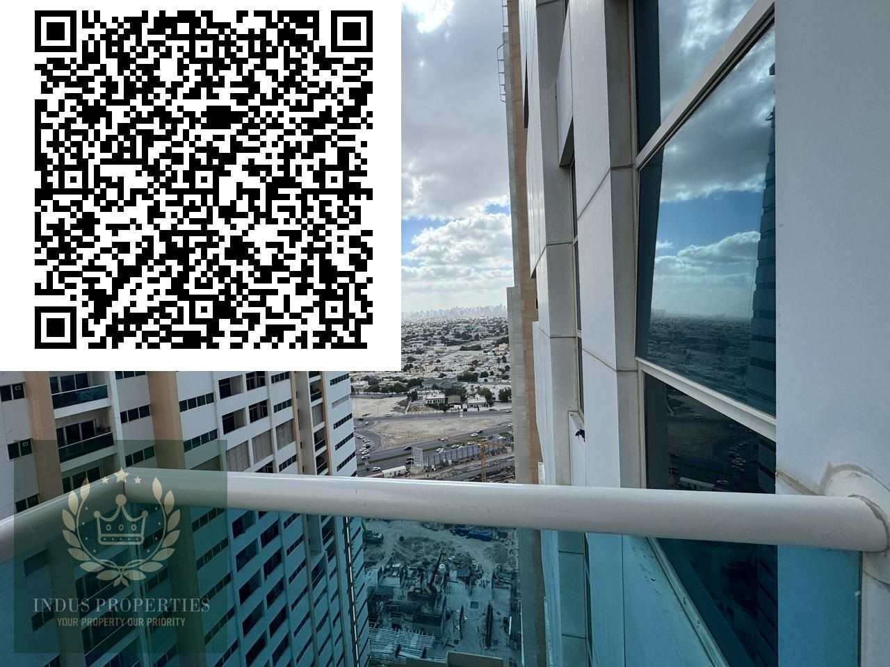 spacious luxurious 2 bedroom appartment available for sale in ajman one tower tower number 4 with city view with size parking and size 1616 sqft