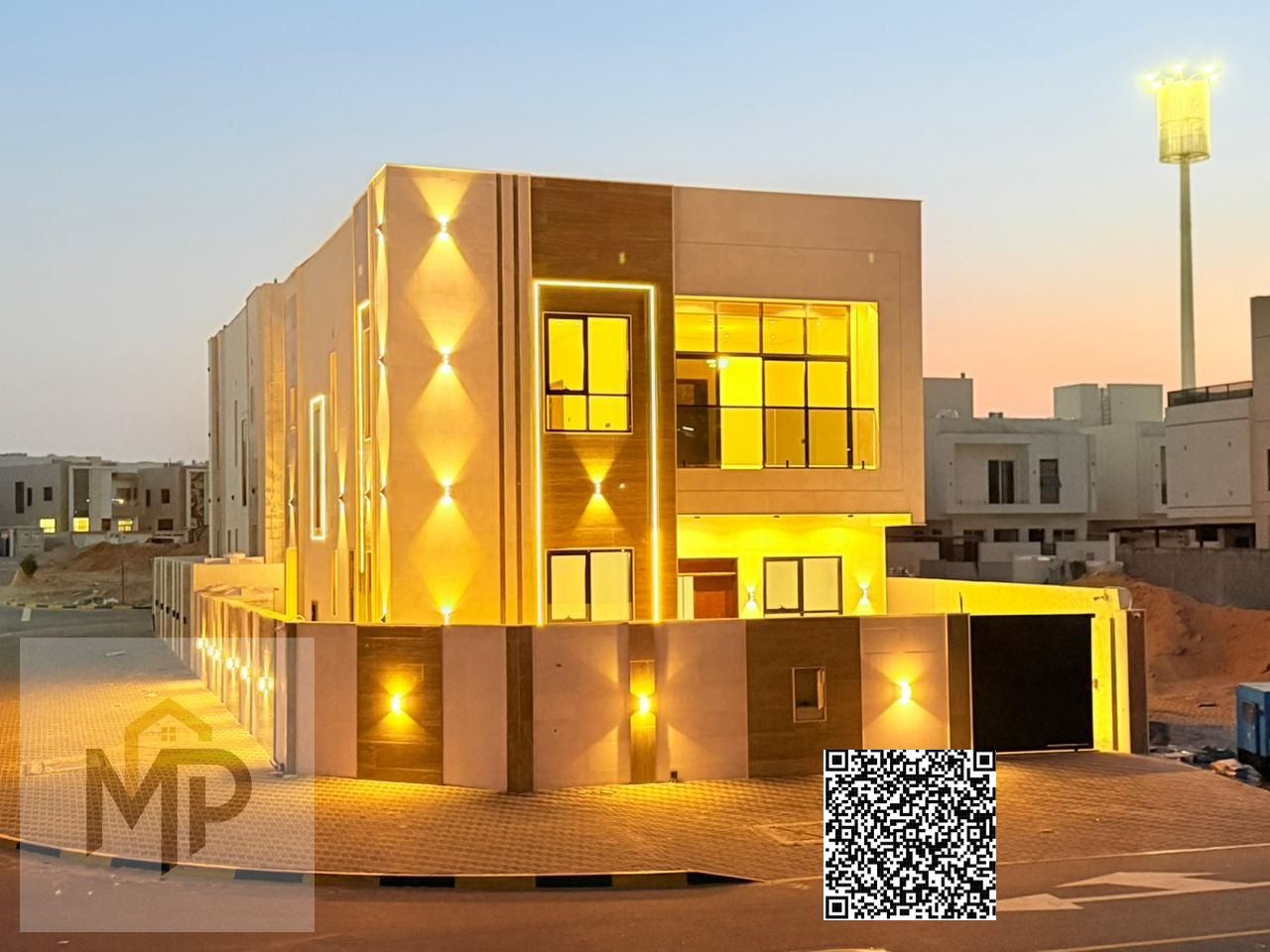 Luxury corner villa for sale in Al Umrah – Ajman | Strategic location close to all services | Freehold ownership for all nationalities