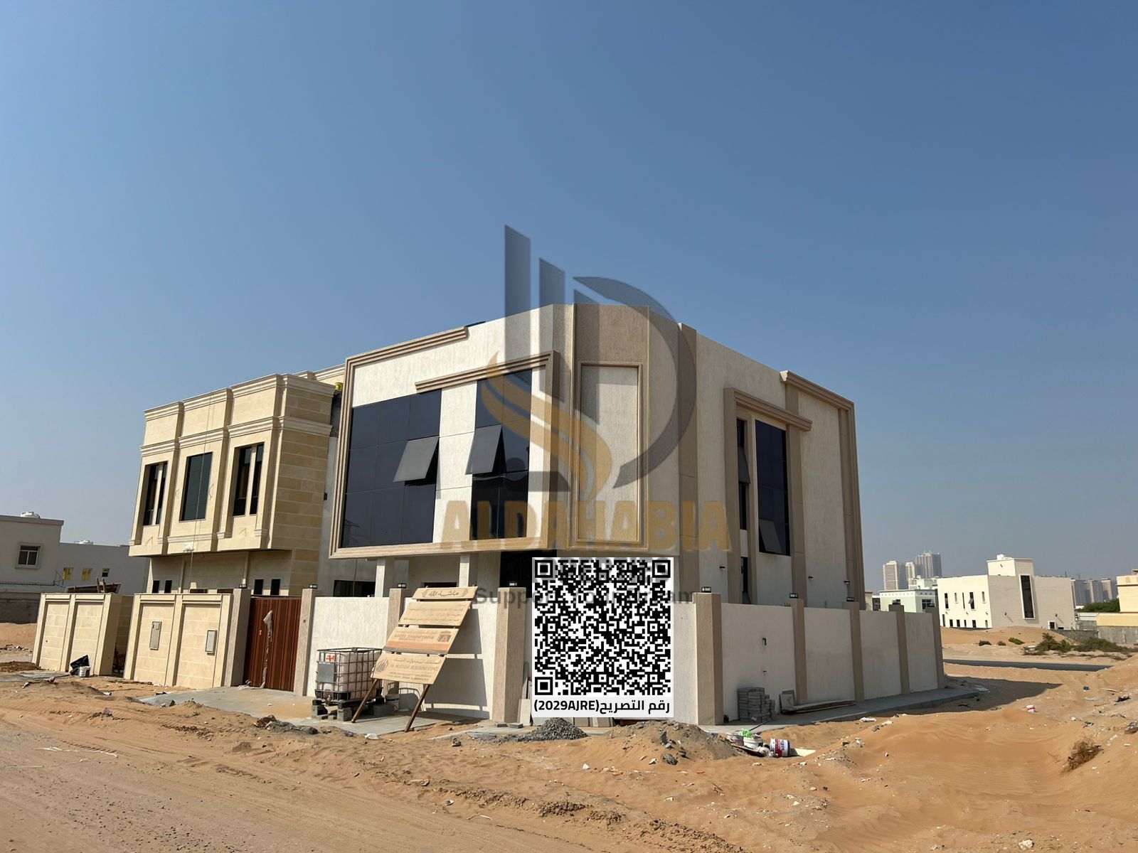 Brand new villa for sale in Al Yasmeen – Corner plot behind the park, 5 bedrooms, super deluxe finishing, 3,200 Sqft, prime location, ready to move