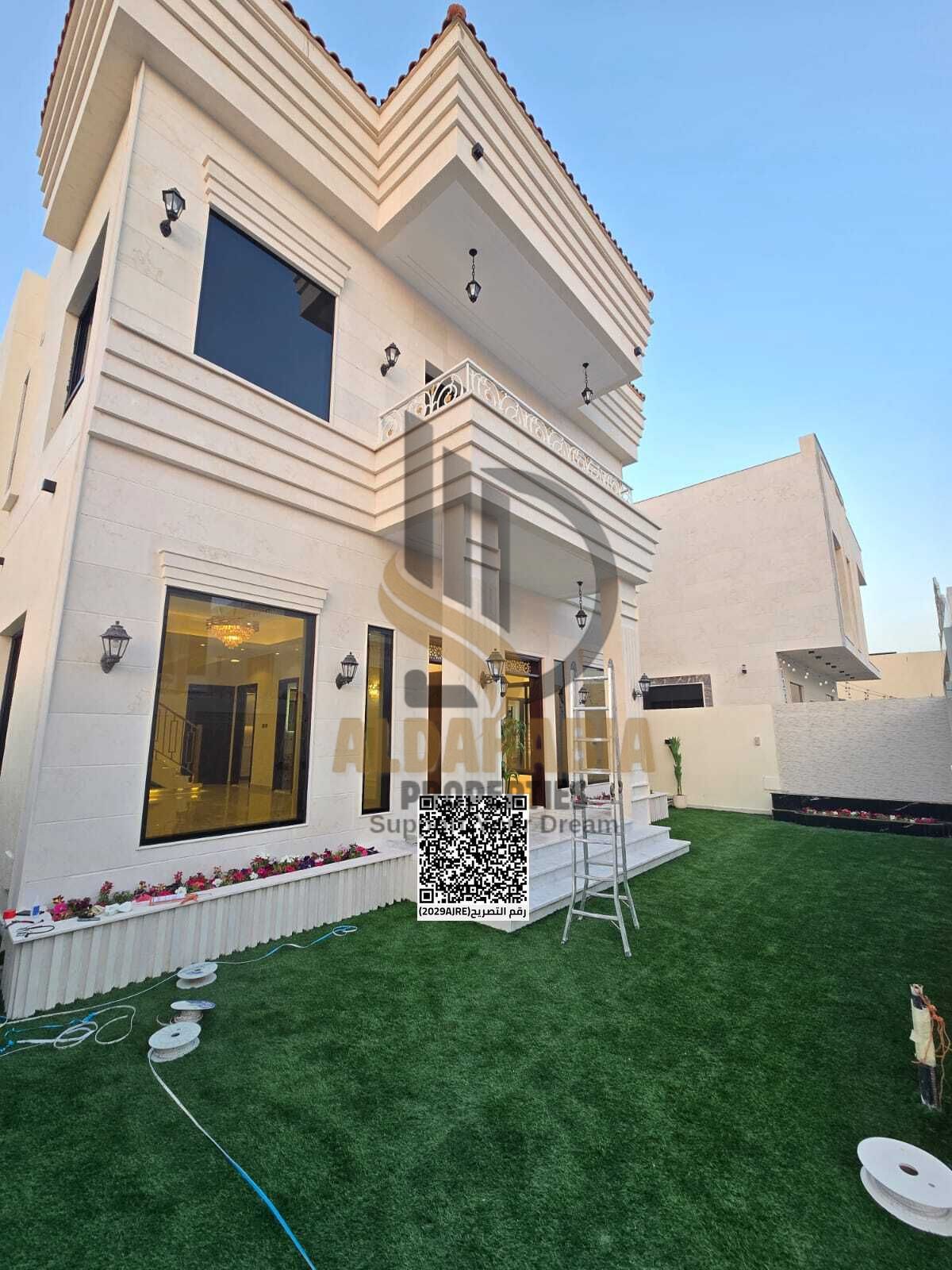 For Sale: Brand New Luxury Villa in Al Amrah – Extremely Prime and Strategic Location in Ajman, situated in a quiet and upscale area, very close to