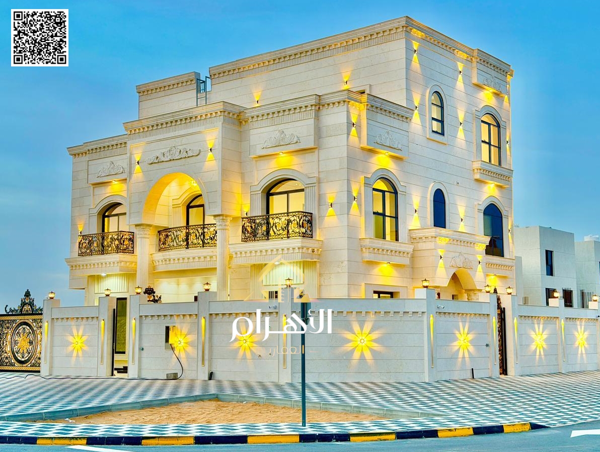 **Luxury Villa in Al Zahya – Ajman** Ready for immediate occupancy with high-end finishes and spacious interiors. **Freehold ownership for all nat