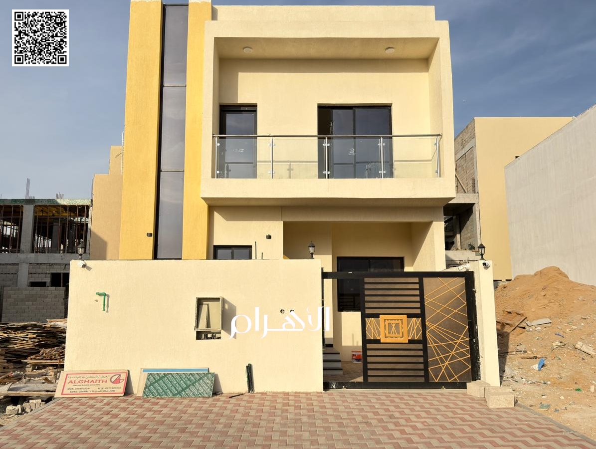 **Luxury Villa in Al Zahya – Ajman** Ready for immediate occupancy with high-end finishes and spacious interiors. **Freehold ownership for all nat