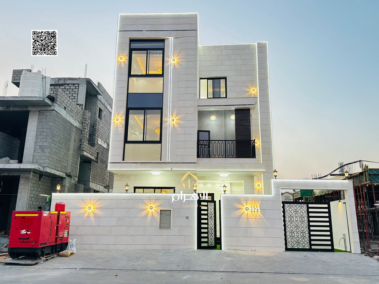 **Luxury Villa in Al Zahya – Ajman** Ready for immediate occupancy with high-end finishes and spacious interiors. **Freehold ownership for all nat