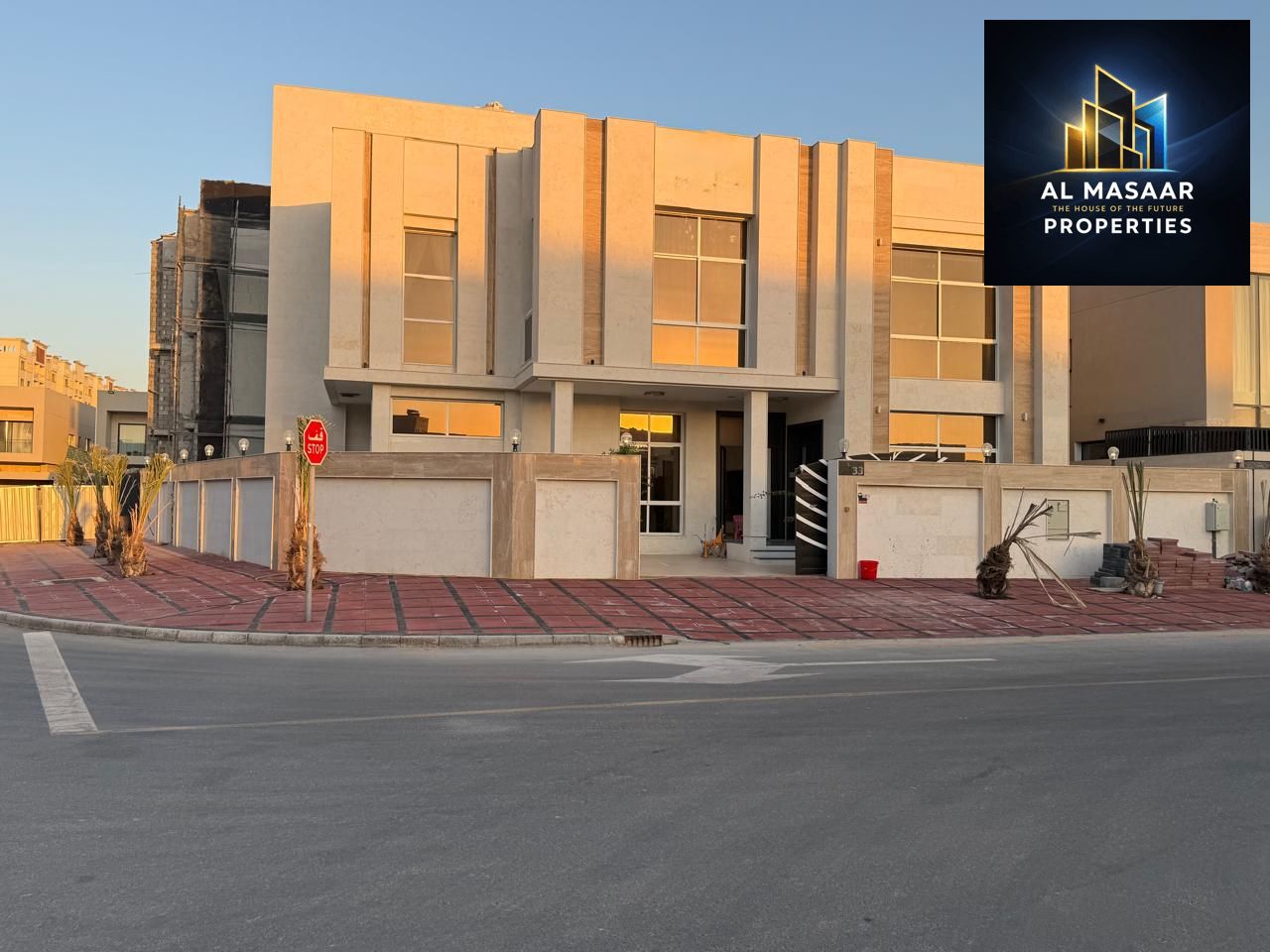 An exceptional opportunity to own a luxurious corner villa in Al Yasmin - Ajman, a first-time residence with an elegant and smart design, all fees inc