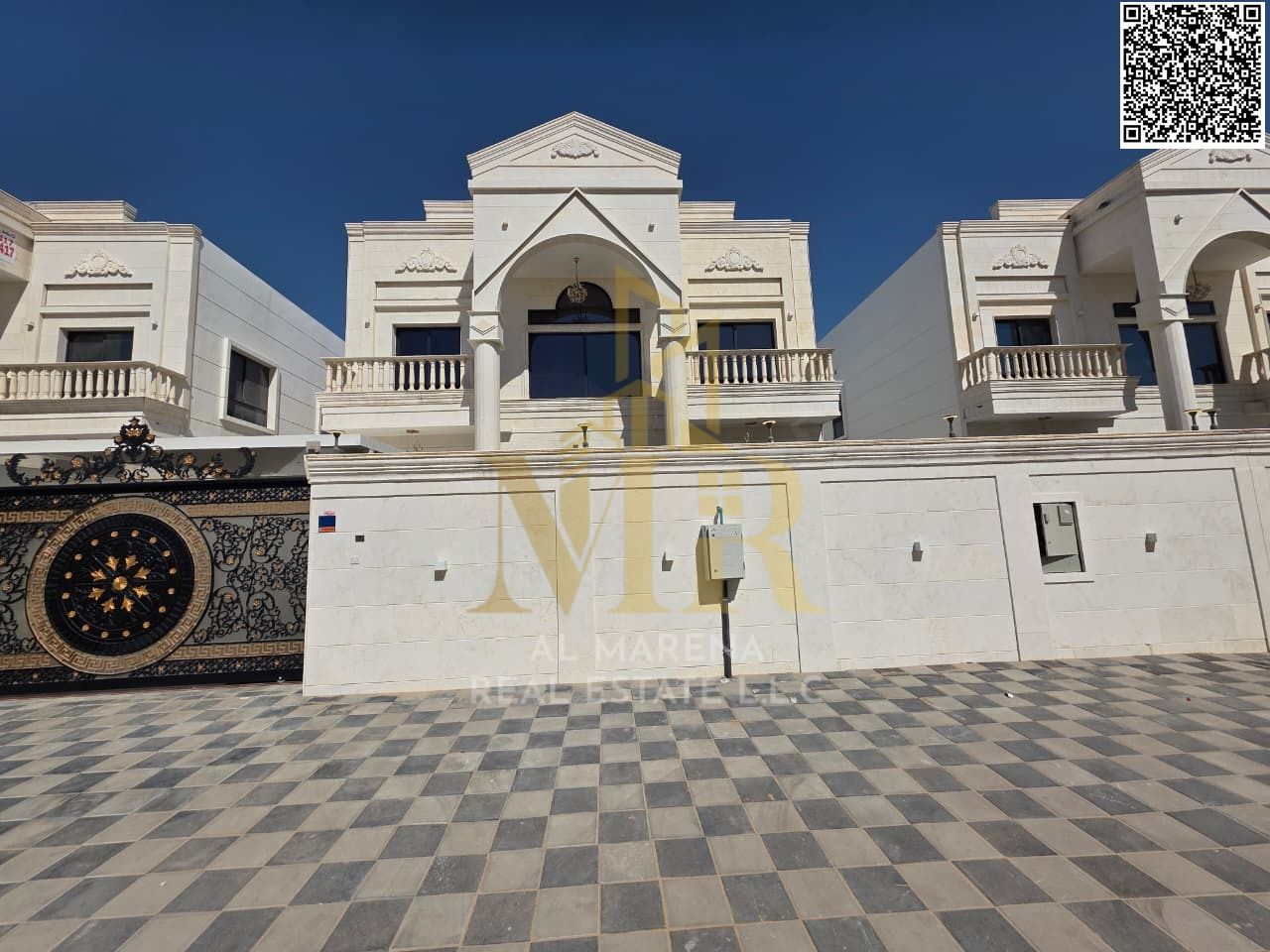 Luxury classic villa for sale in Al-Amrah | Opposite the mosque, with central air conditioning