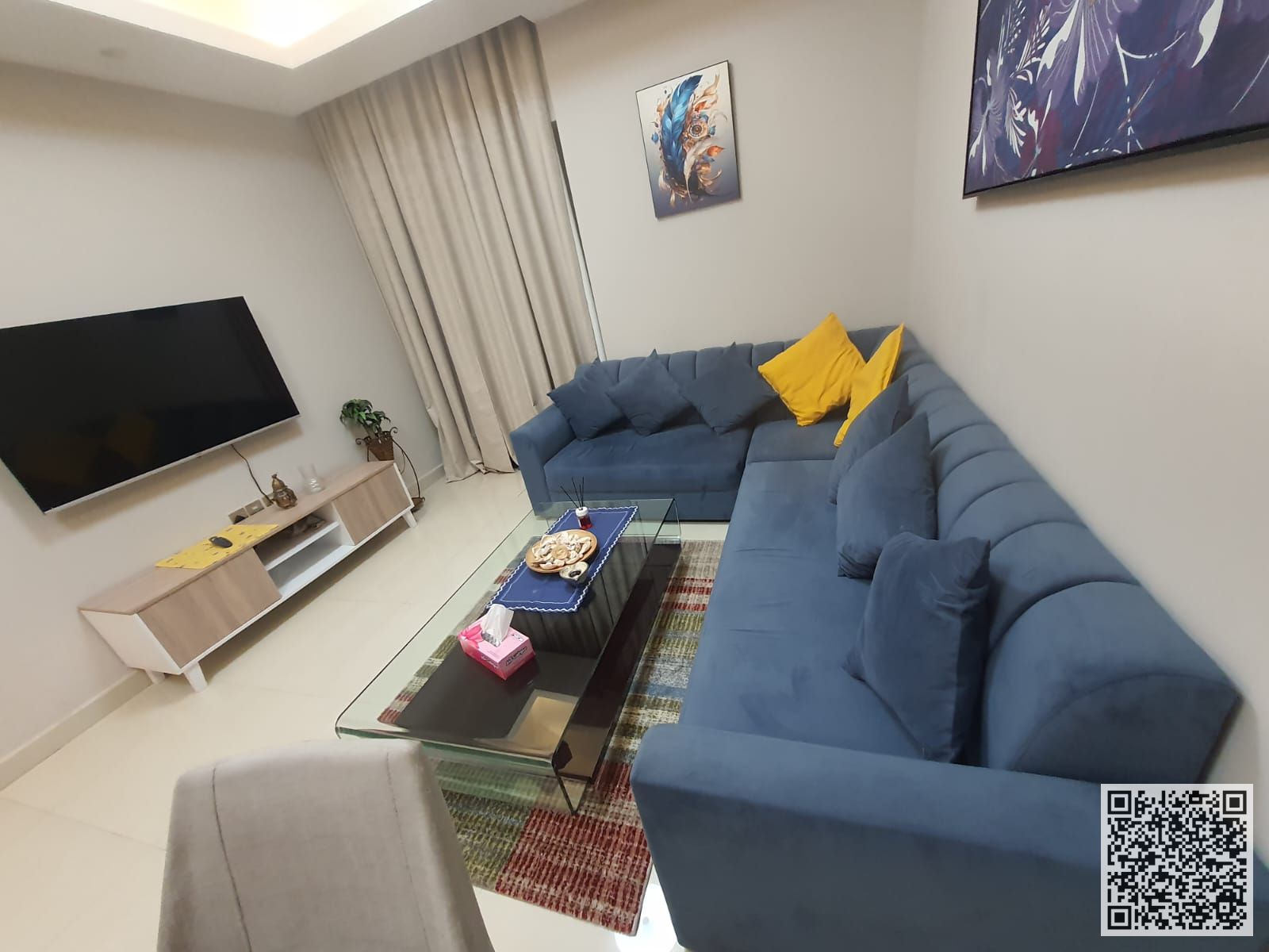 Fully furnished one-bedroom apartment for monthly rent in Ajman, Al Rashidiya - Gulfa Towers Includes bills ,internet, with gym, pool, and parking