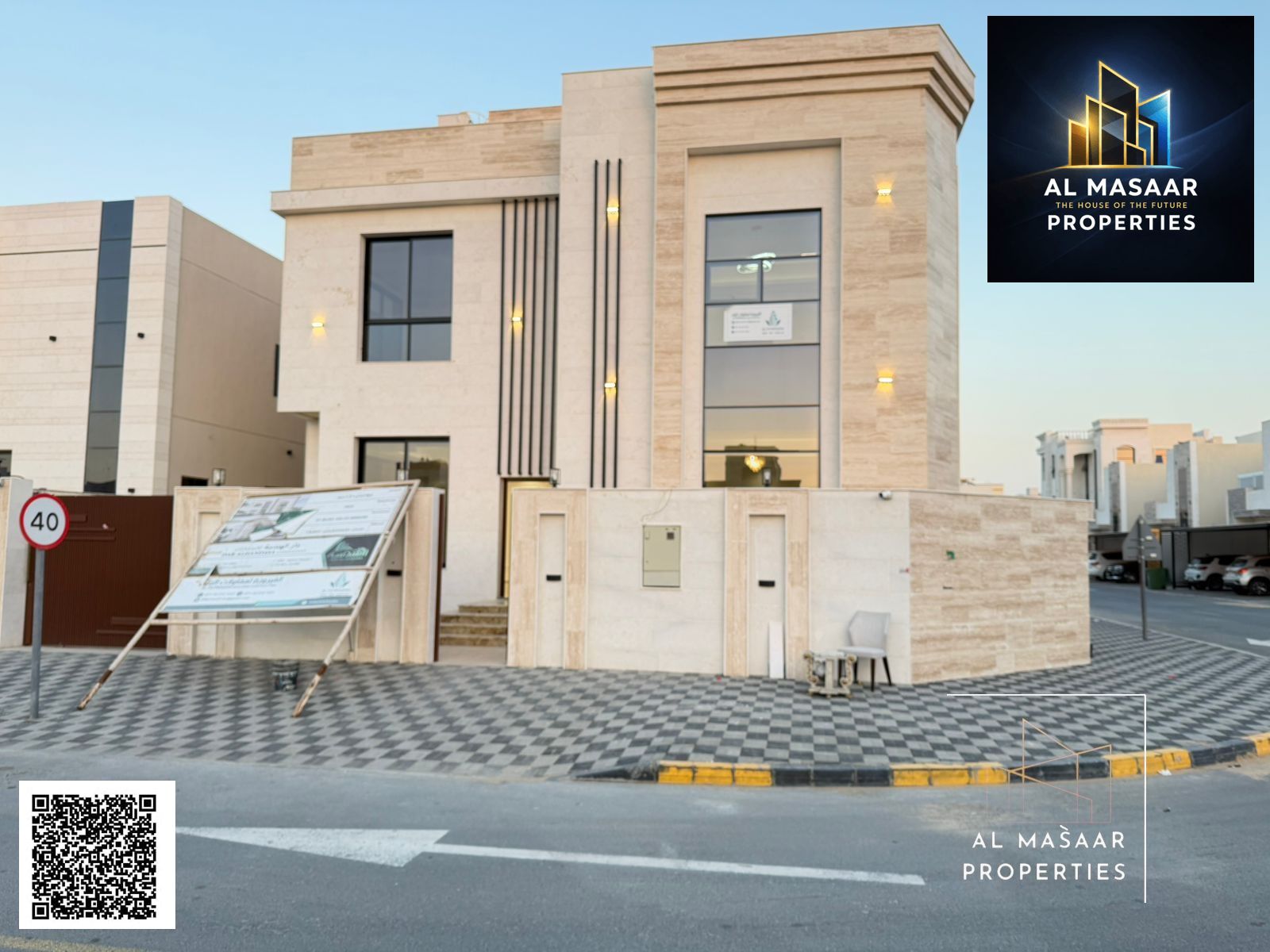 A unique opportunity to own a luxurious villa with spacious layouts and high-quality, personalized finishes, located on a corner lot in one of Ajman's