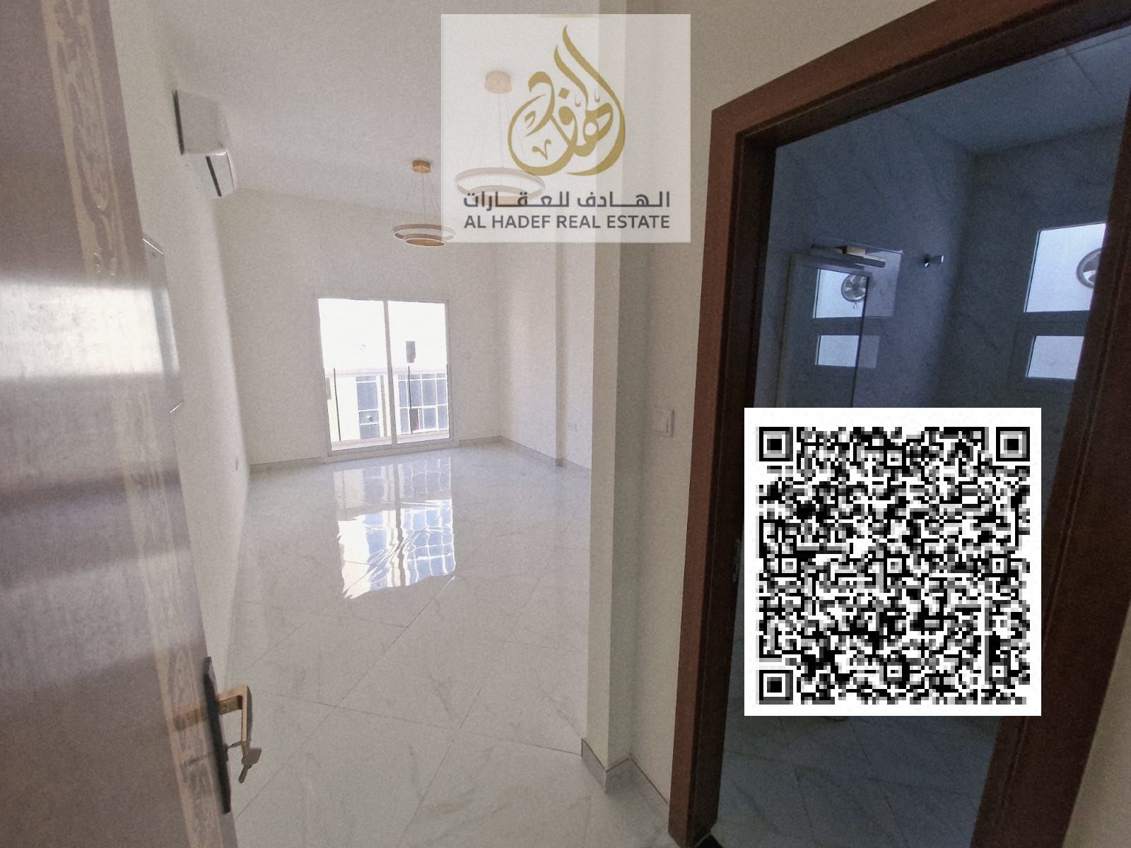 For rent in Ajman, first occupancy, two bedrooms and a living room in the Industrial Area, Al Ittihad Street, next to D2D and Gift Way. Three bathroom