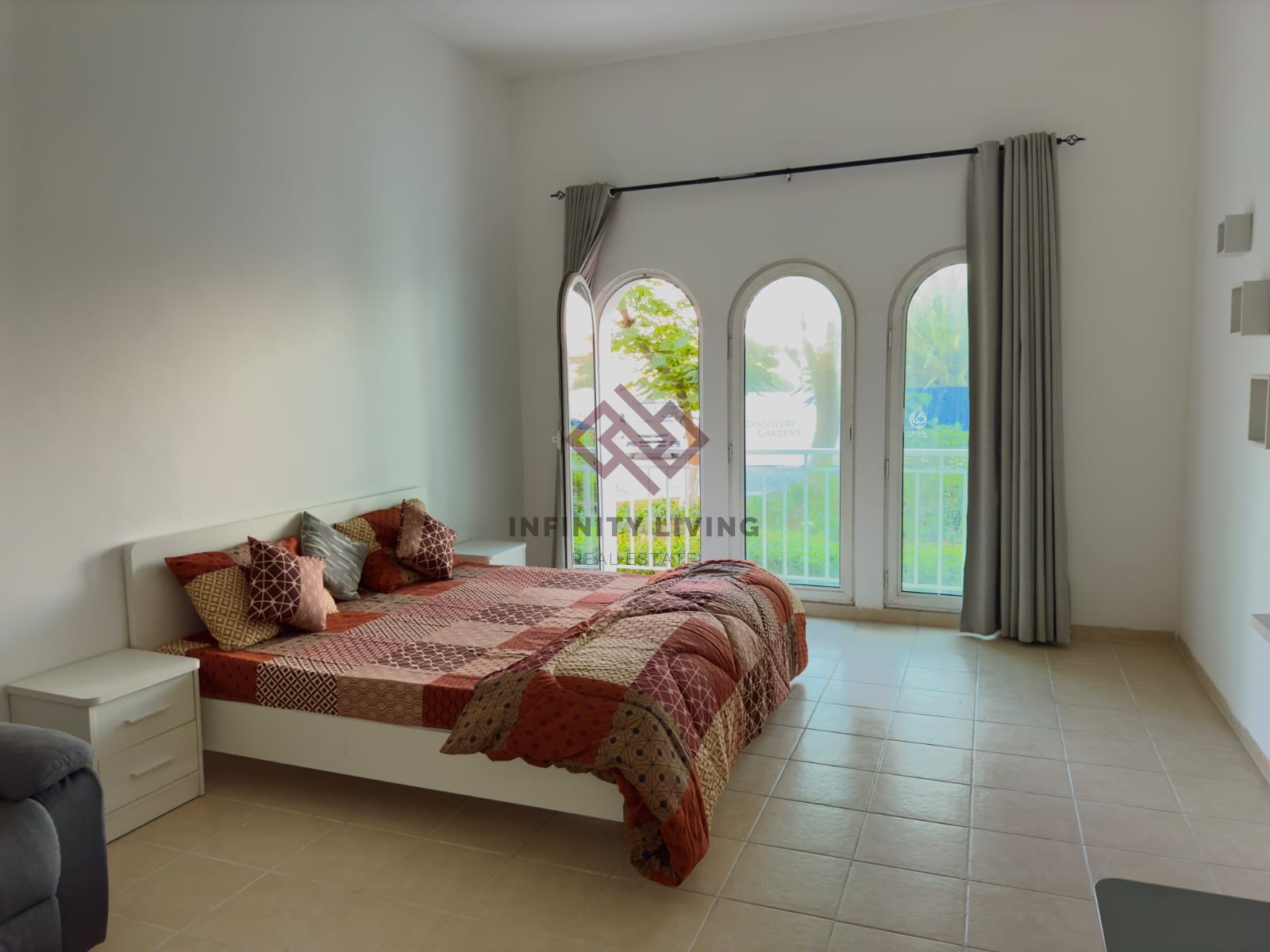 Discovery garden Fully Furnished Studio | Balcony | Near Al Furjan Metro