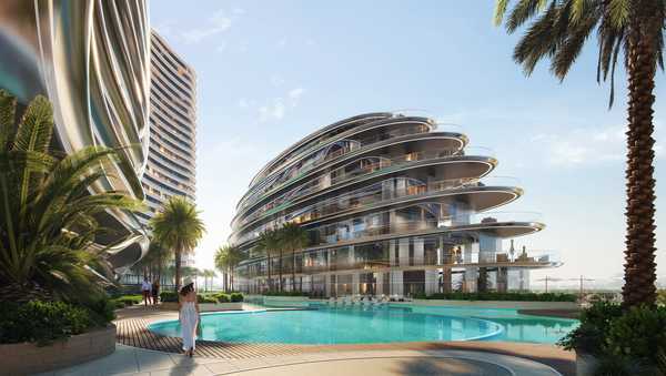 Binghatti Aquarise Tower D | Luxury 1BR with Sport Field View