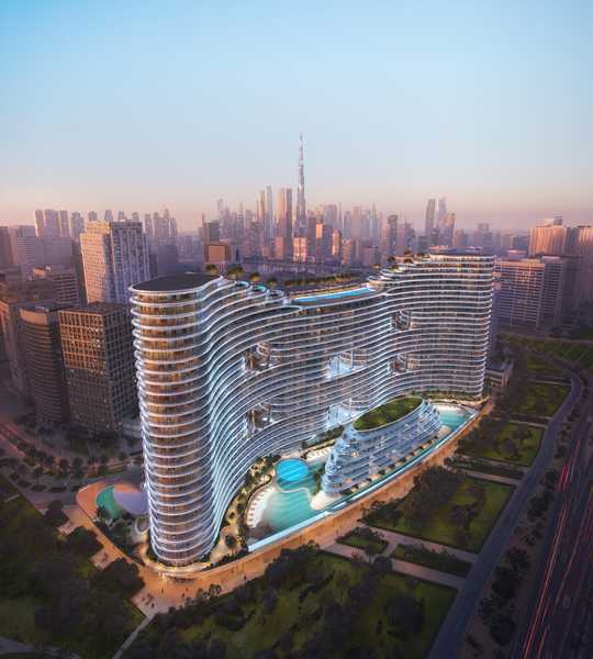 Binghatti Aquarise Tower D | Luxury 1BR with Sport Field View
