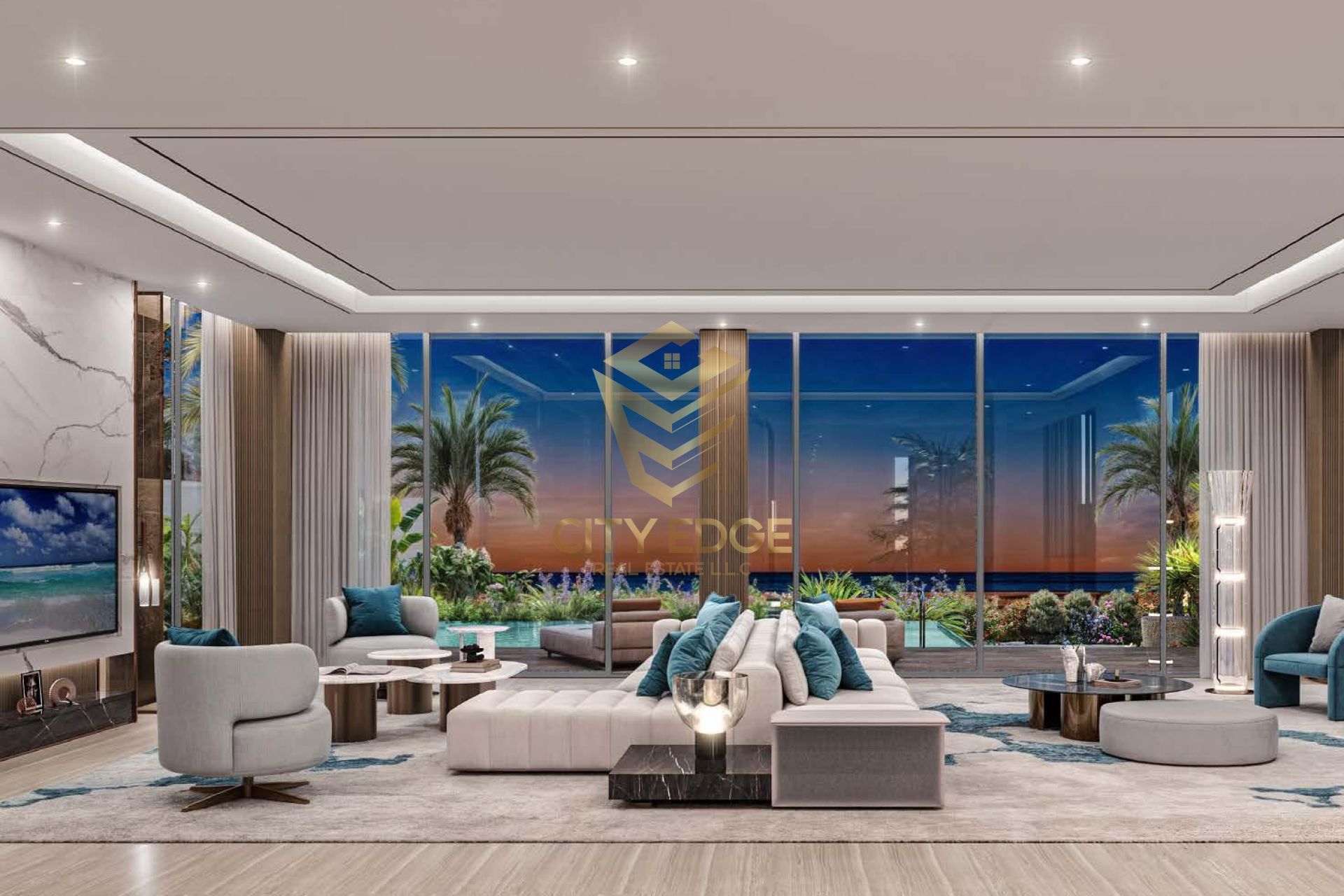 6BR Corner Mansion,Direct on Private Beach, Luxury