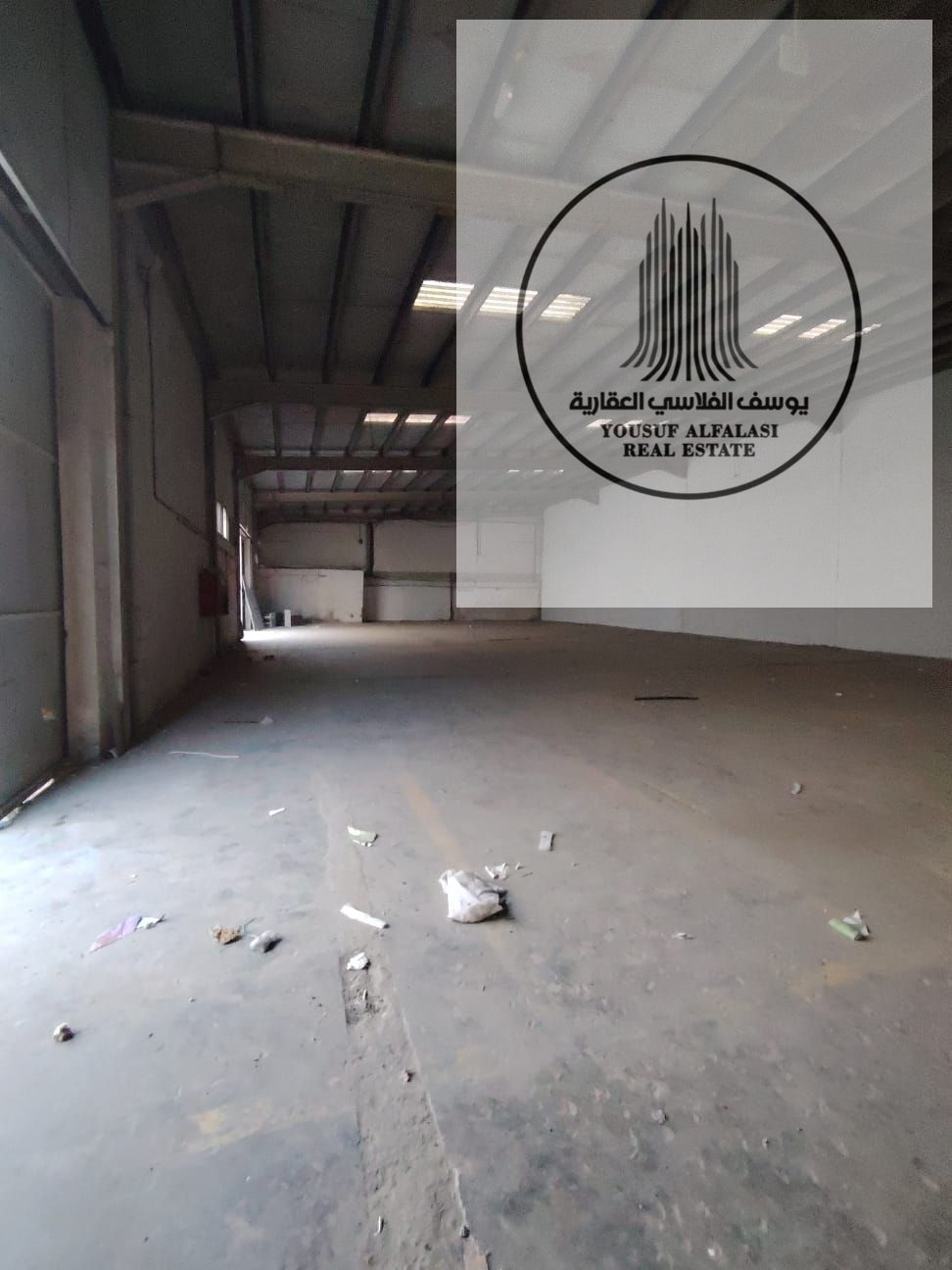 Large warehouse for rent in Al Jurf Industrial Area 2 – 10,500 sq ft and strong electricity