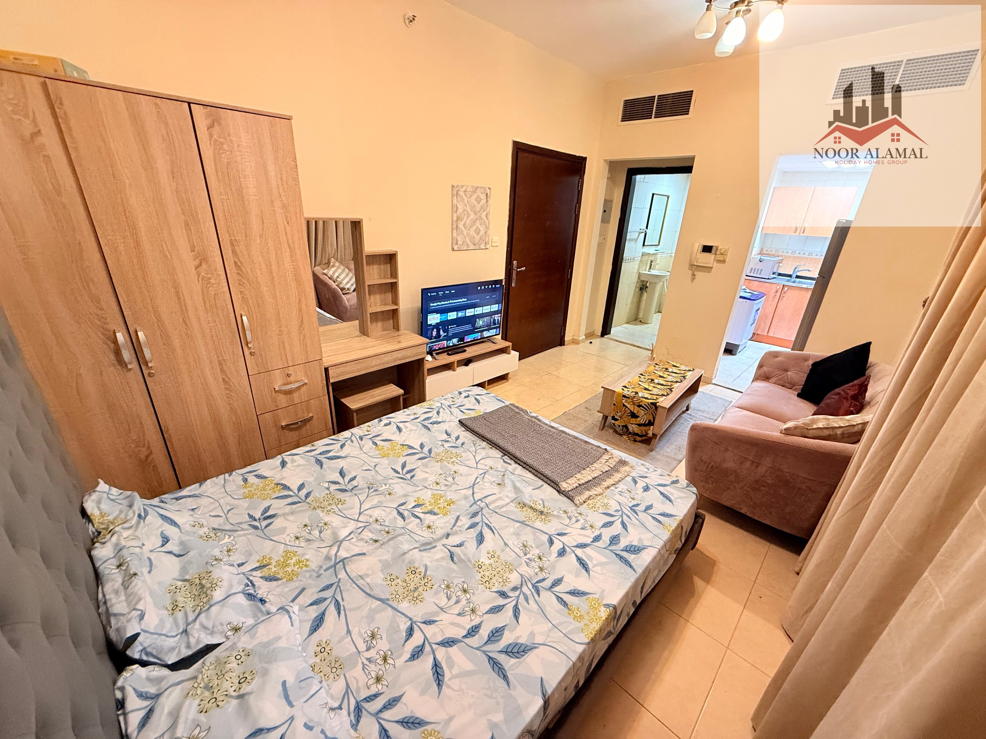 Sharjah, Al Khan, fully furnished studio apartment, super deluxe, second tenant,
