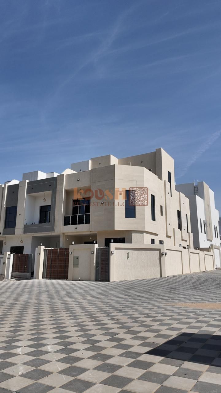 Corner villa for sale, 4 bedrooms with an 11-meter setback in Al Helio 2, Ajman