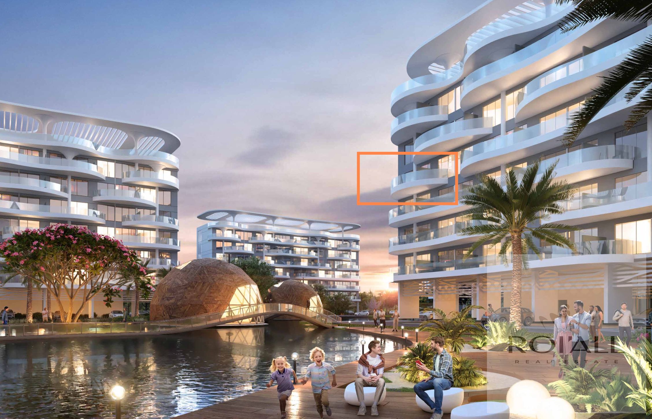 Panoramic View of the Lagoon, 4th floor, Corner Unit.