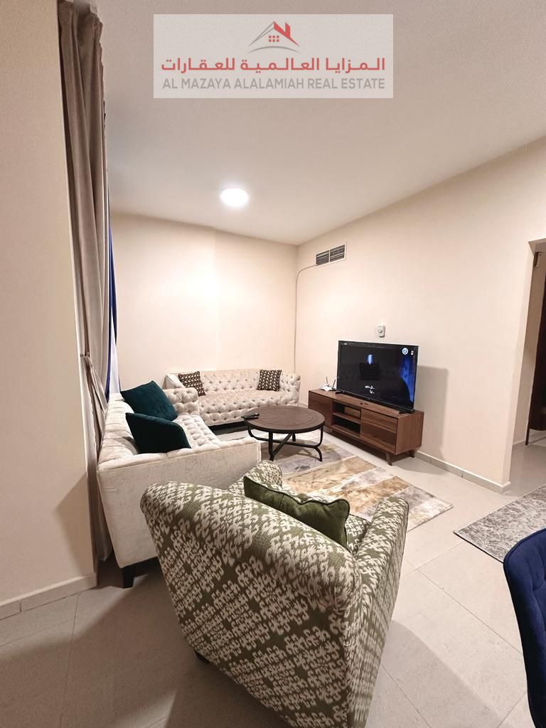 For monthly rent - fully furnished one bedroom apartment - Sharjah - Al Majaz 3 - with internet